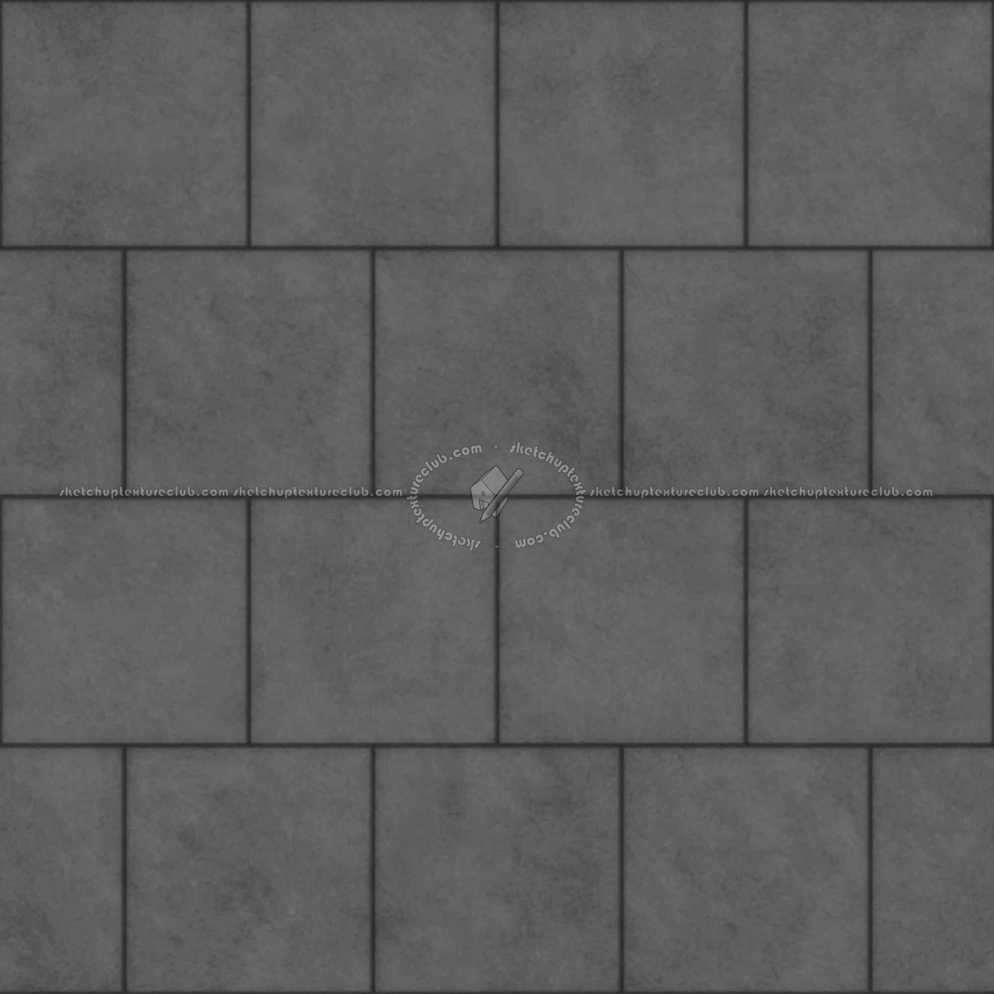 Textures   -   ARCHITECTURE   -   CONCRETE   -   Plates   -   Clean  - Concrete clean plates wall texture seamless 01644 - Displacement