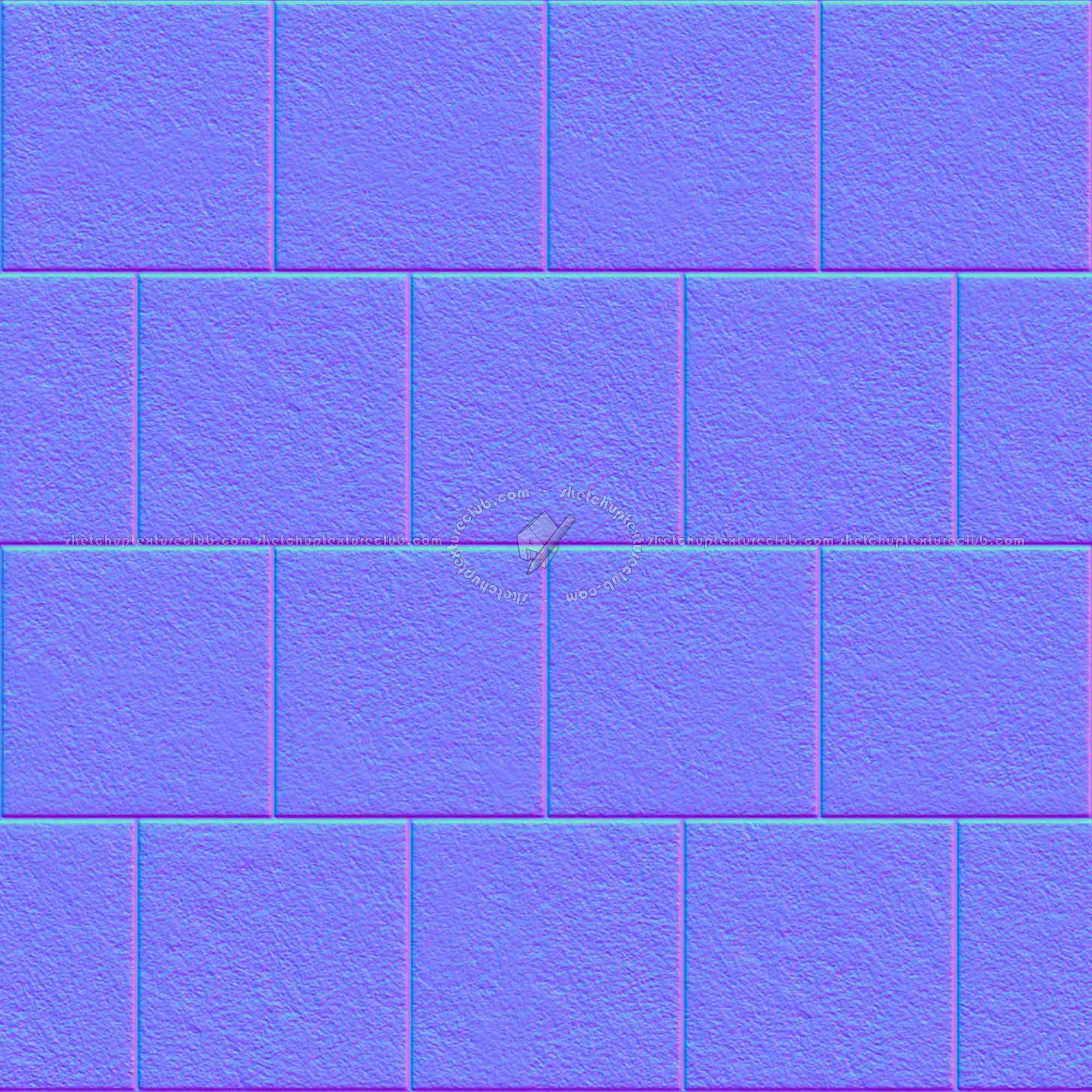 Textures   -   ARCHITECTURE   -   CONCRETE   -   Plates   -   Clean  - Concrete clean plates wall texture seamless 01644 - Normal