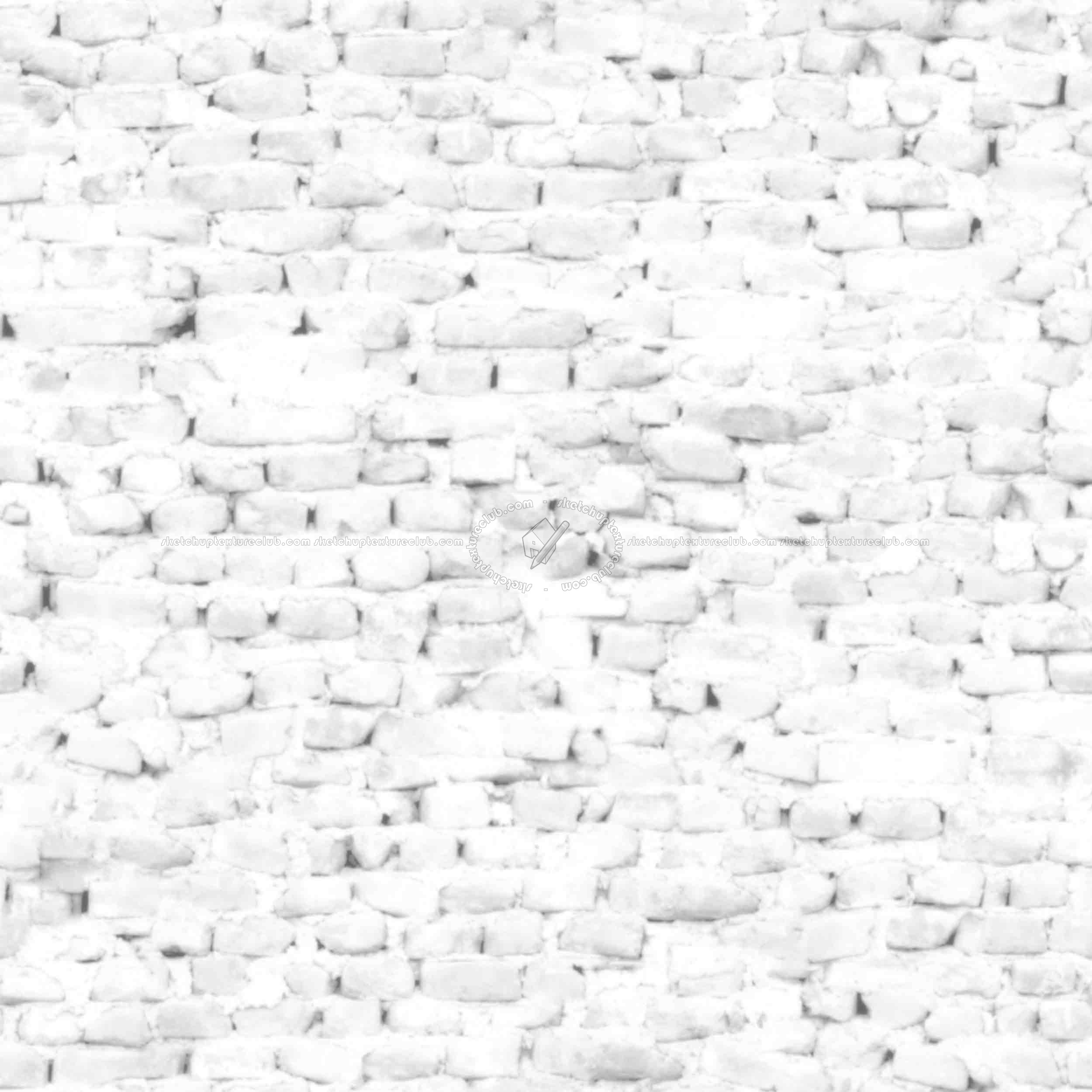 Textures   -   ARCHITECTURE   -   BRICKS   -   Damaged bricks  - Damaged bricks texture seamless 00123 - Ambient occlusion