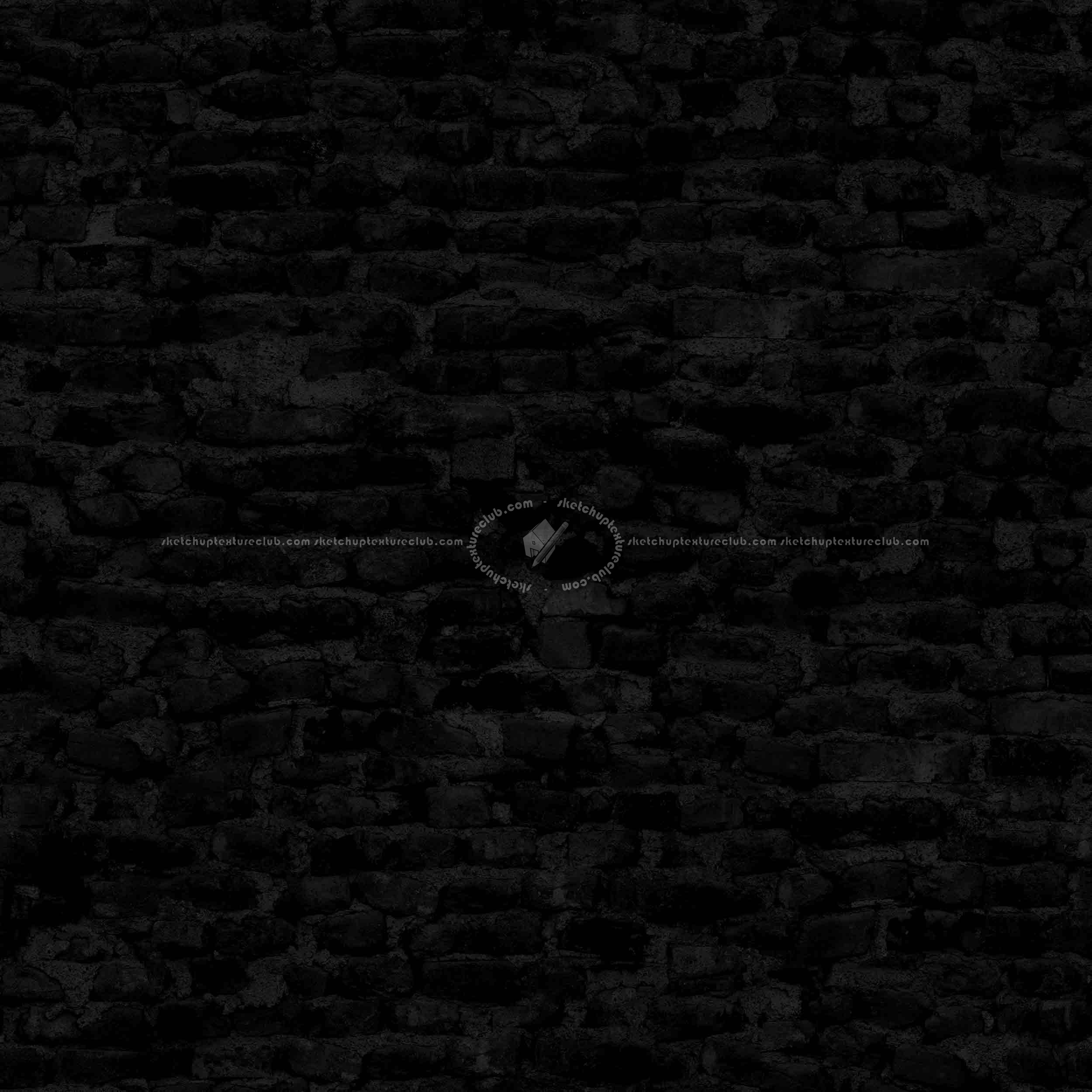 Textures   -   ARCHITECTURE   -   BRICKS   -   Damaged bricks  - Damaged bricks texture seamless 00123 - Specular