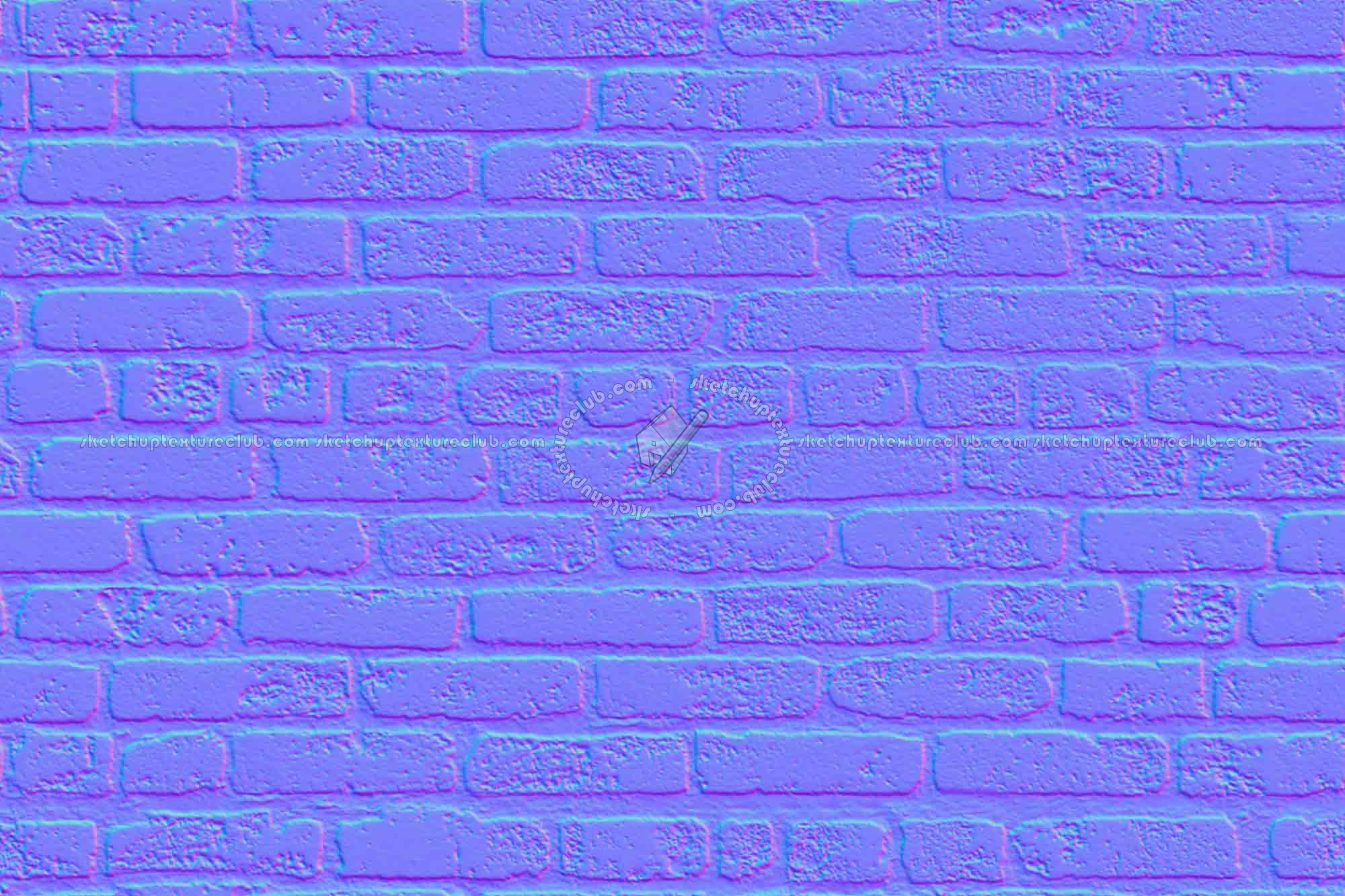 Textures   -   ARCHITECTURE   -   BRICKS   -   Dirty Bricks  - Dirty bricks texture seamless 00164 - Normal