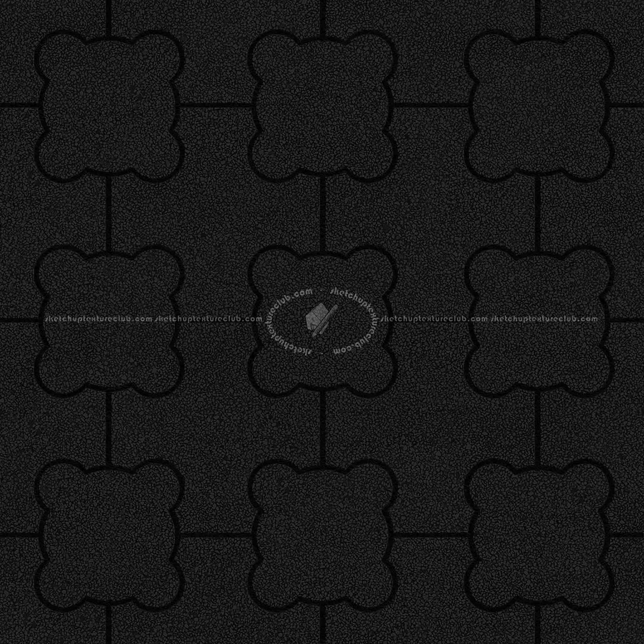 Textures   -   ARCHITECTURE   -   PAVING OUTDOOR   -   Concrete   -   Blocks mixed  - Paving concrete mixed size texture seamless 05583 - Specular