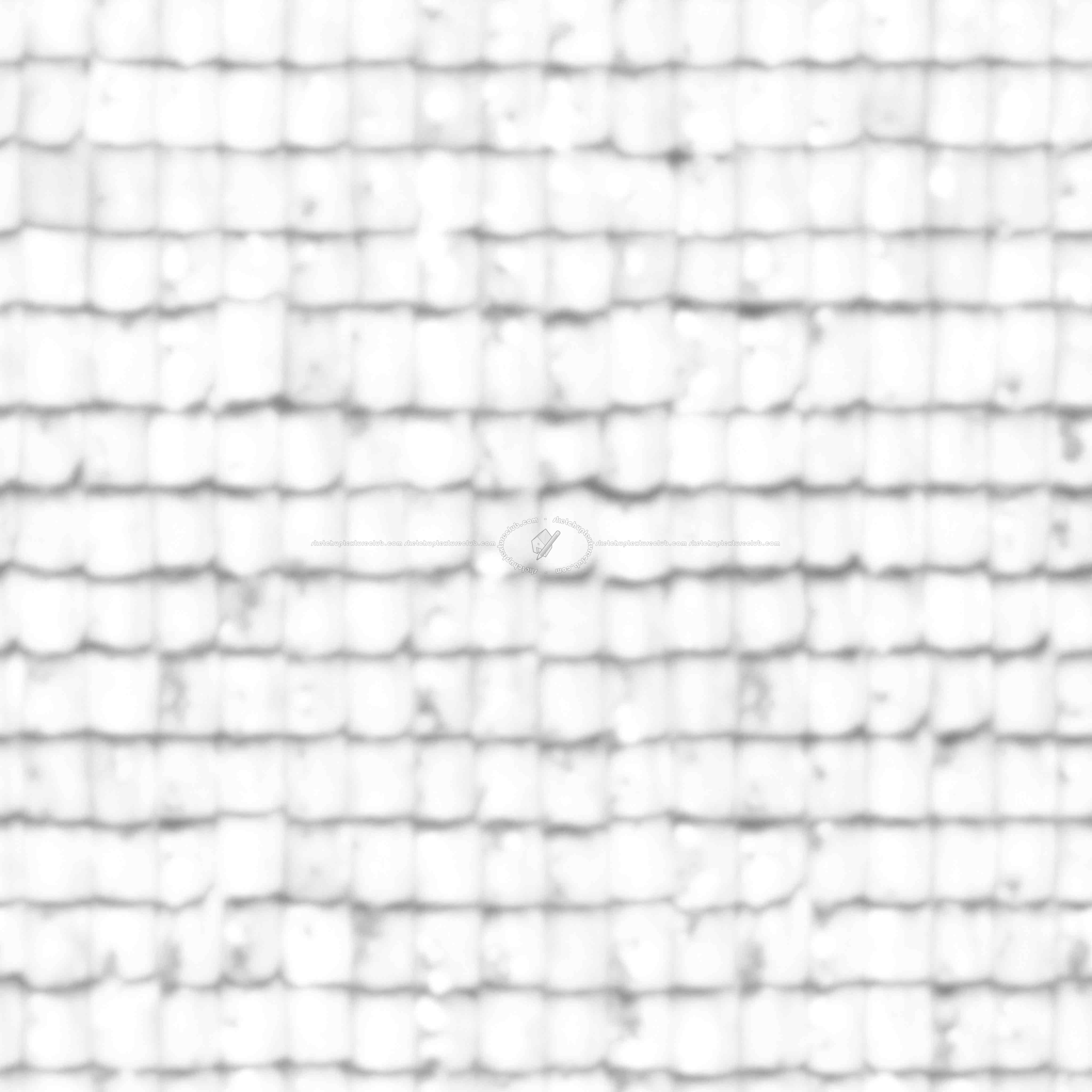 Textures   -   ARCHITECTURE   -   ROOFINGS   -   Clay roofs  - Clay roof with leaves texture seamless 21258 - Ambient occlusion