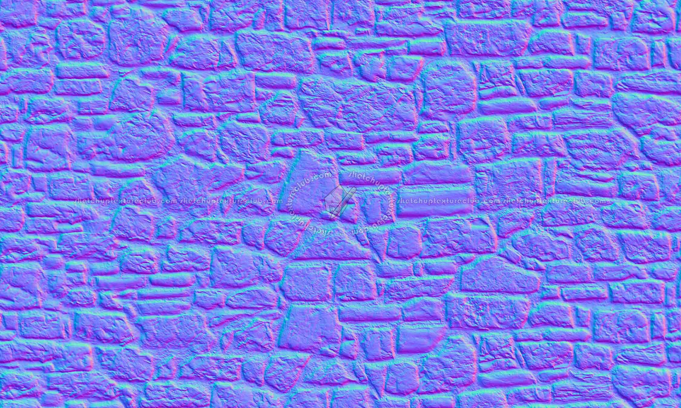 Textures   -   ARCHITECTURE   -   STONES WALLS   -   Stone walls  - Italy old wall stone texture seamless 19808 - Normal