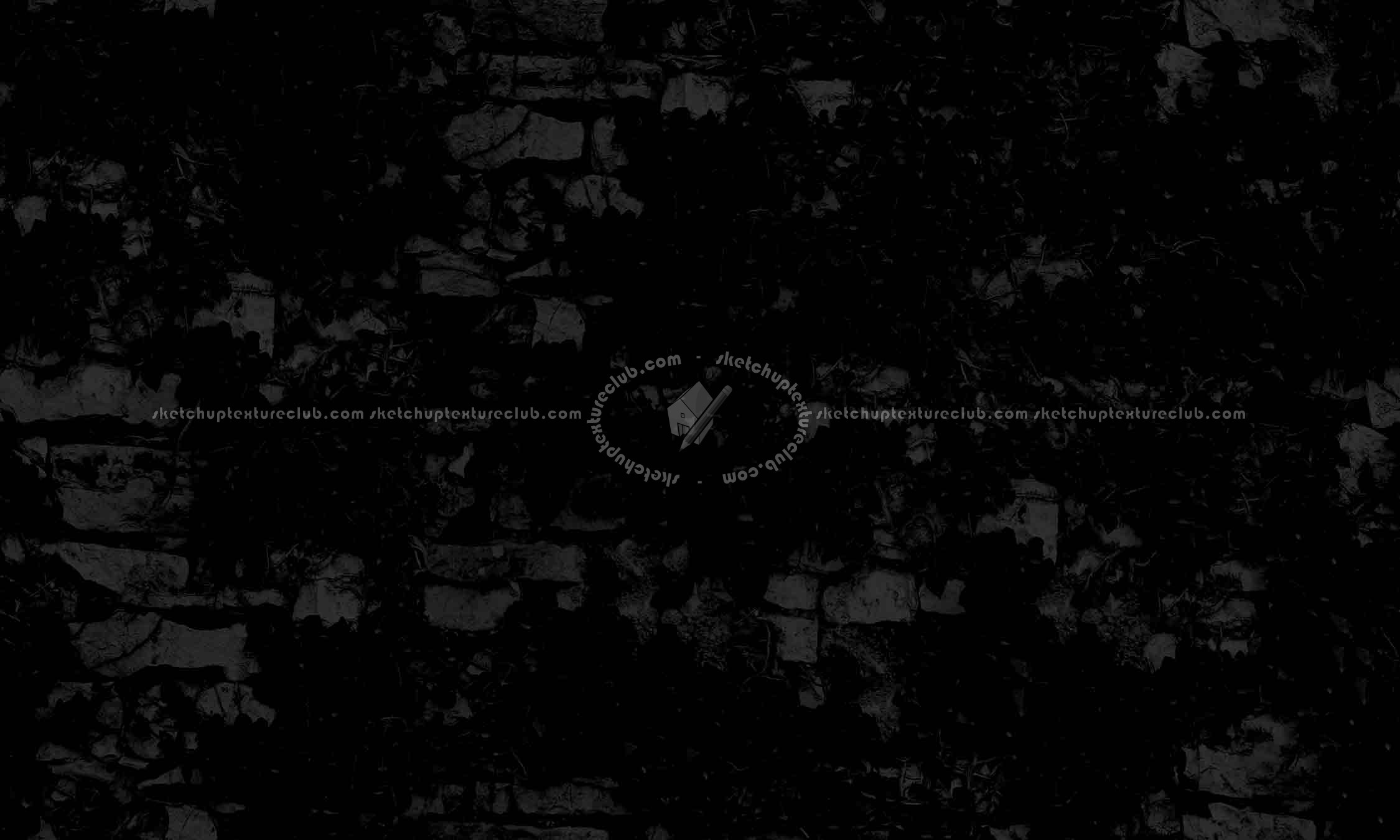 Textures   -   ARCHITECTURE   -   STONES WALLS   -   Stone walls  - Old wall stone with ivy texture seamless 19812 - Specular