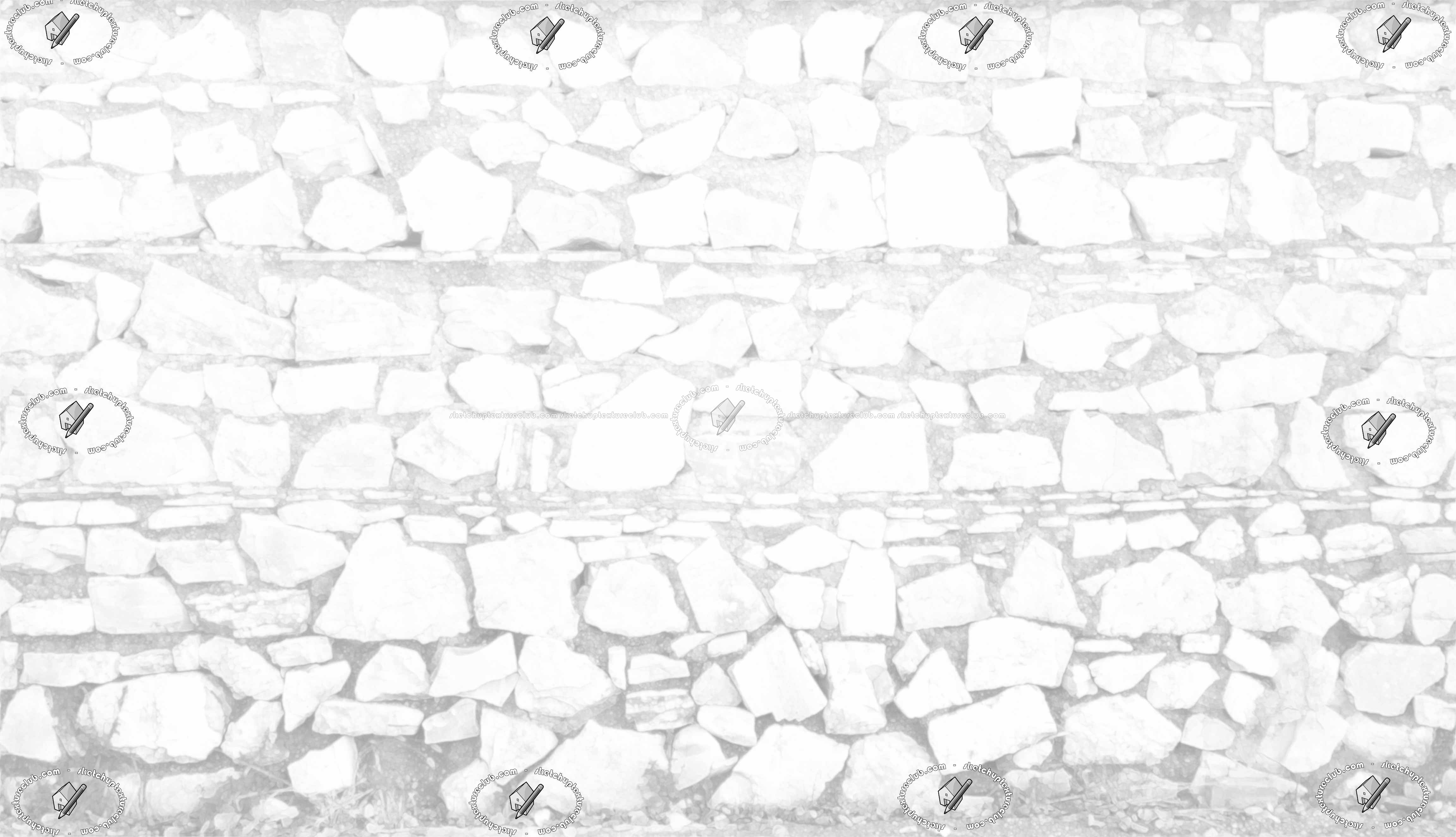 Textures   -   ARCHITECTURE   -   STONES WALLS   -   Stone walls  - Old wall stone texture horizontal seamless 20498 - Ambient occlusion
