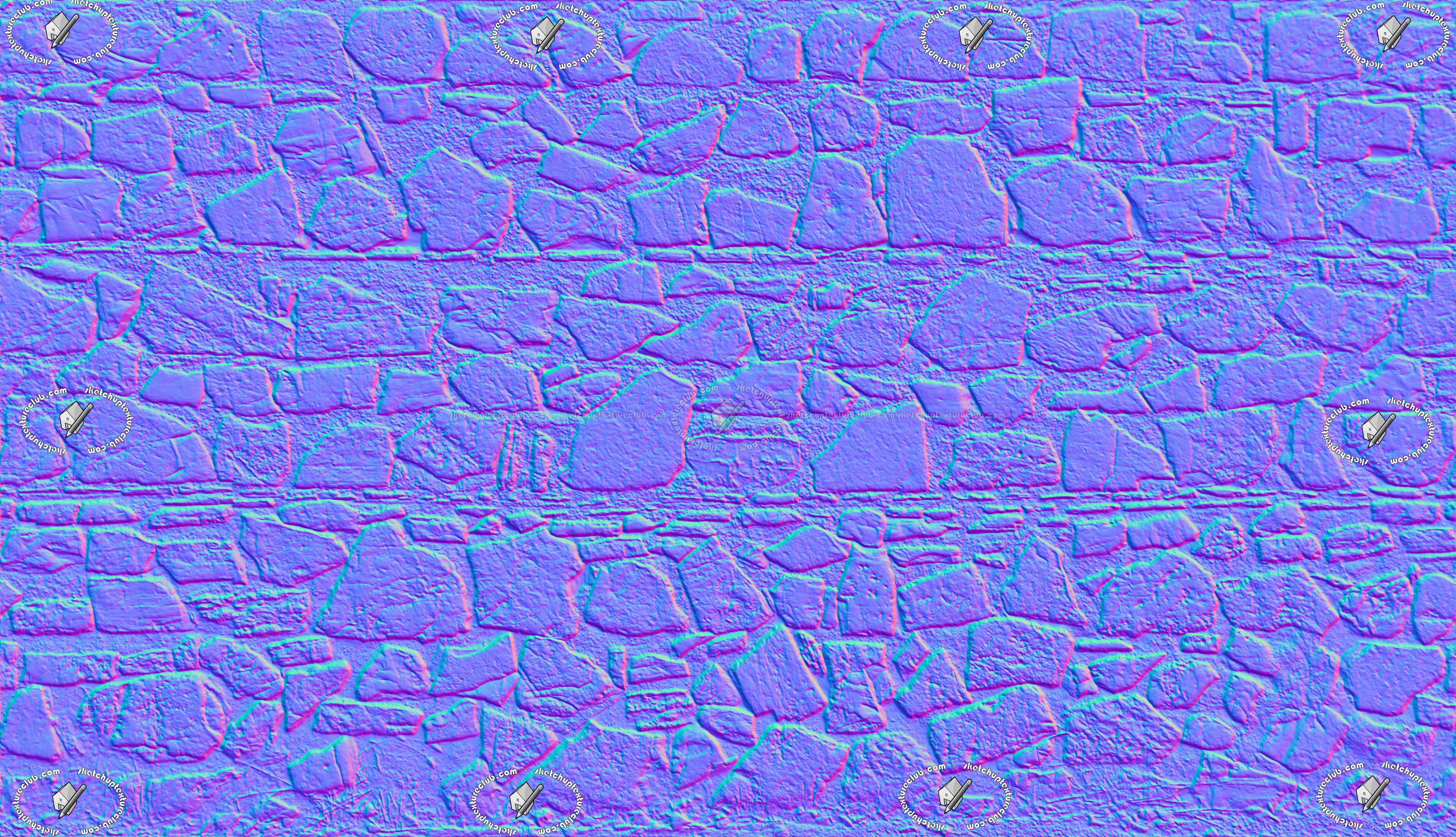 Textures   -   ARCHITECTURE   -   STONES WALLS   -   Stone walls  - Old wall stone texture horizontal seamless 20498 - Normal