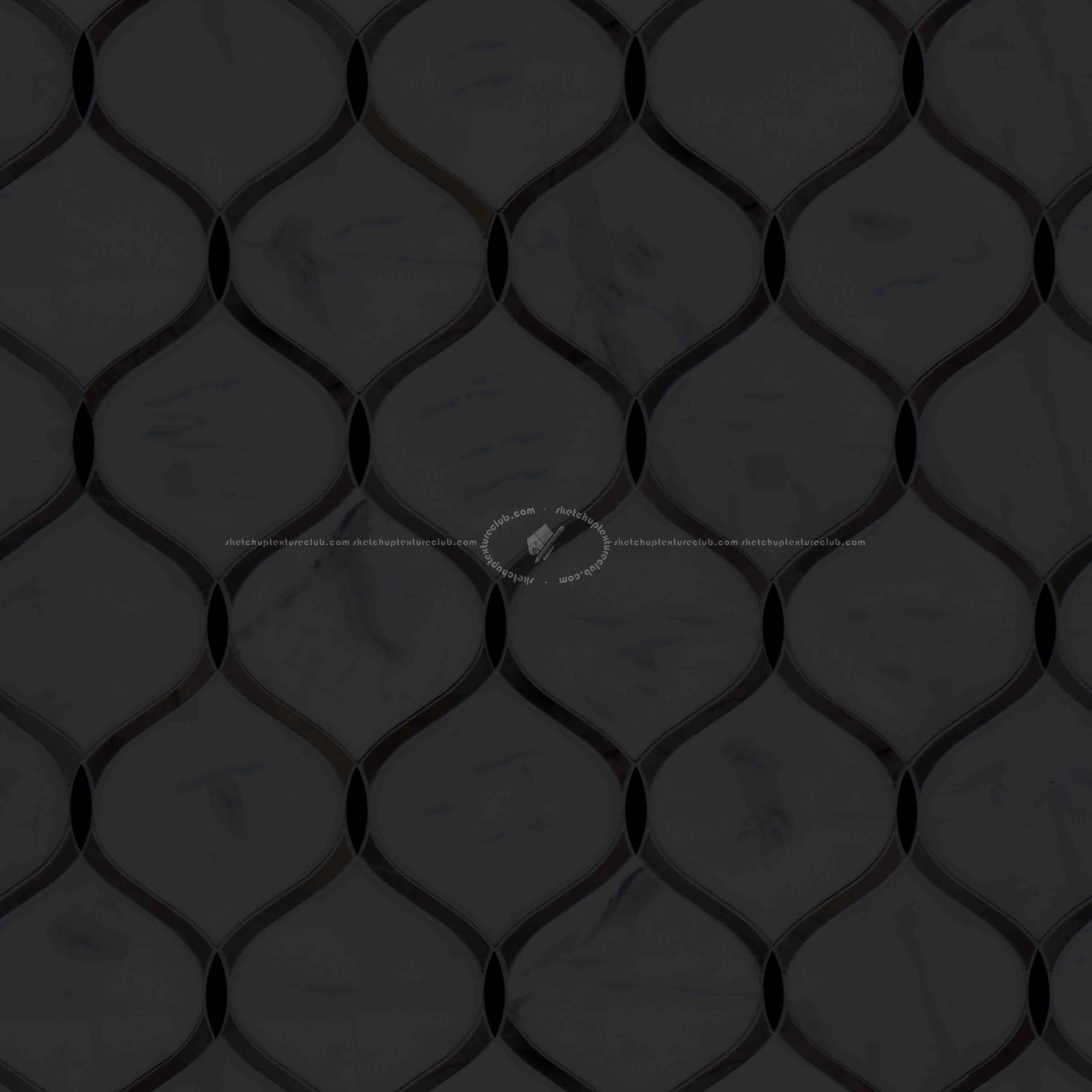 Textures   -   ARCHITECTURE   -   TILES INTERIOR   -   Marble tiles   -   White  - Carrara marble floor tile texture seamless 14824 - Specular