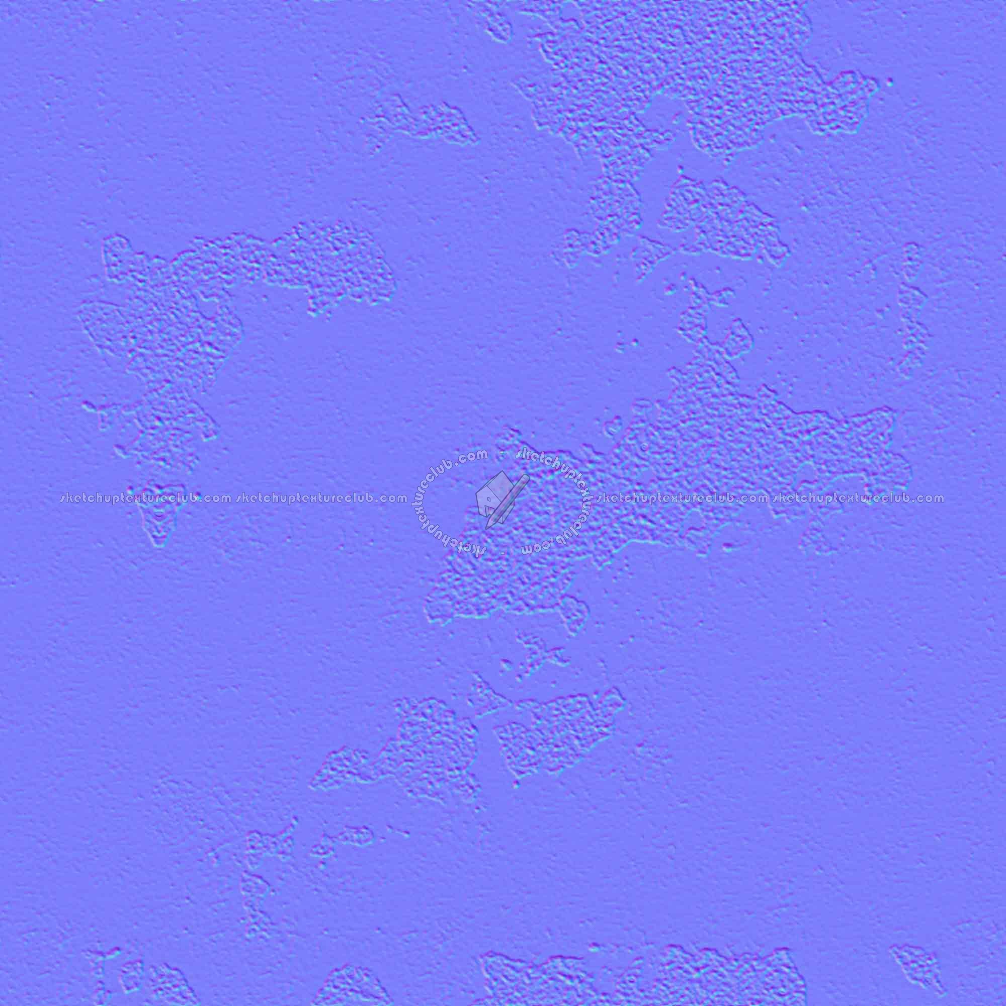 Textures   -   ARCHITECTURE   -   CONCRETE   -   Bare   -   Damaged walls  - Concrete bare damaged texture seamless 01382 - Normal