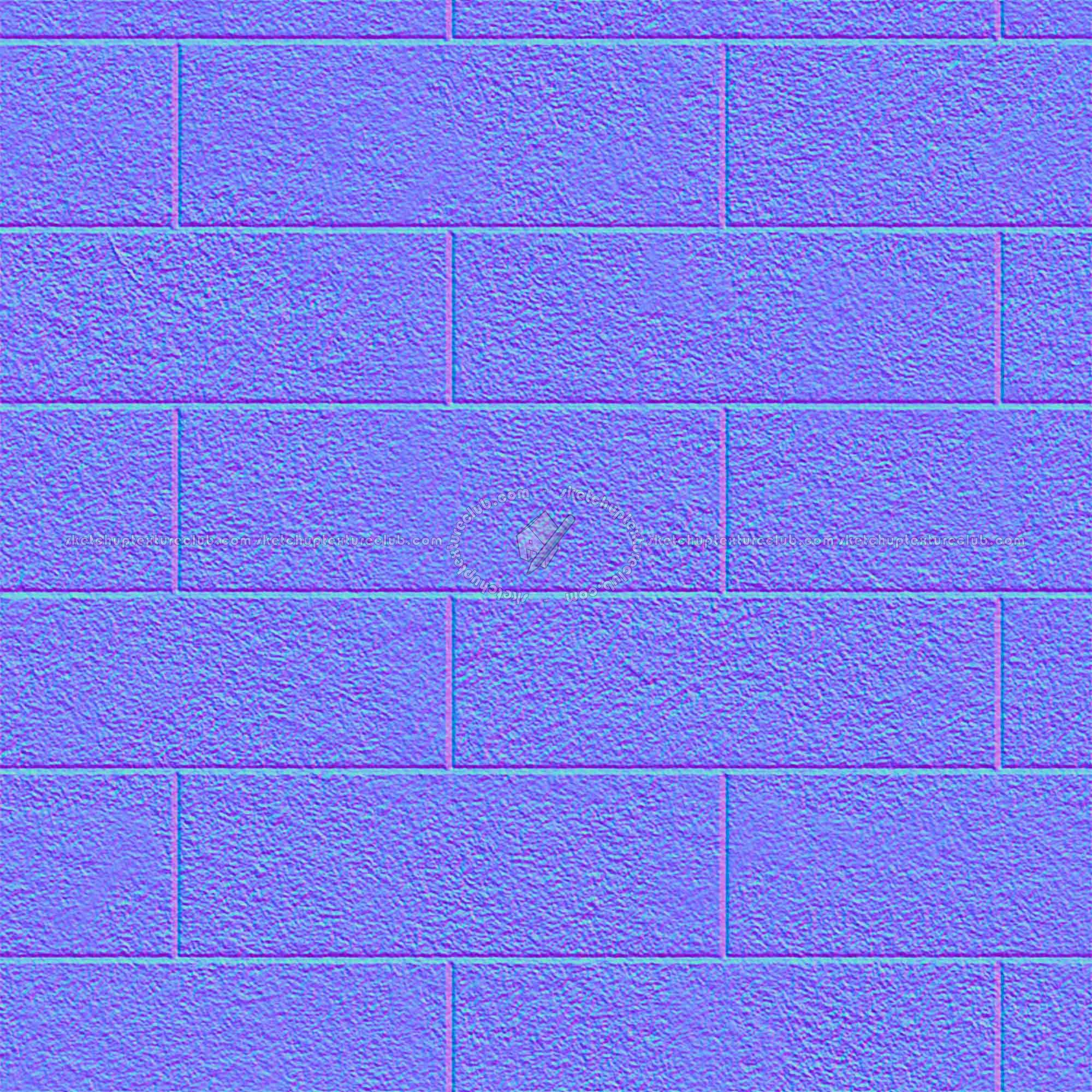 Textures   -   ARCHITECTURE   -   CONCRETE   -   Plates   -   Clean  - Concrete clean plates wall texture seamless 01645 - Normal