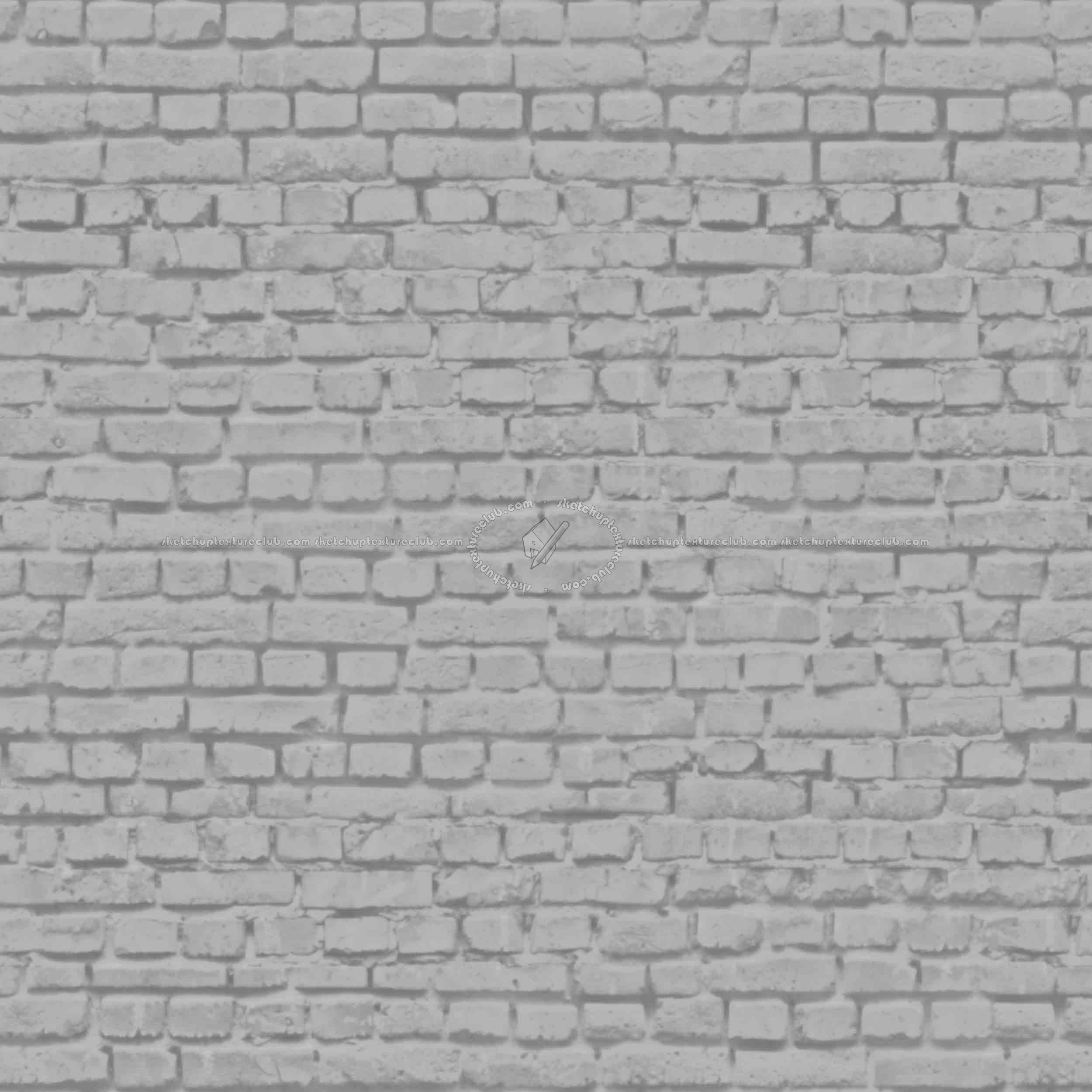 Textures   -   ARCHITECTURE   -   BRICKS   -   Damaged bricks  - Damaged bricks texture seamless 00124 - Displacement
