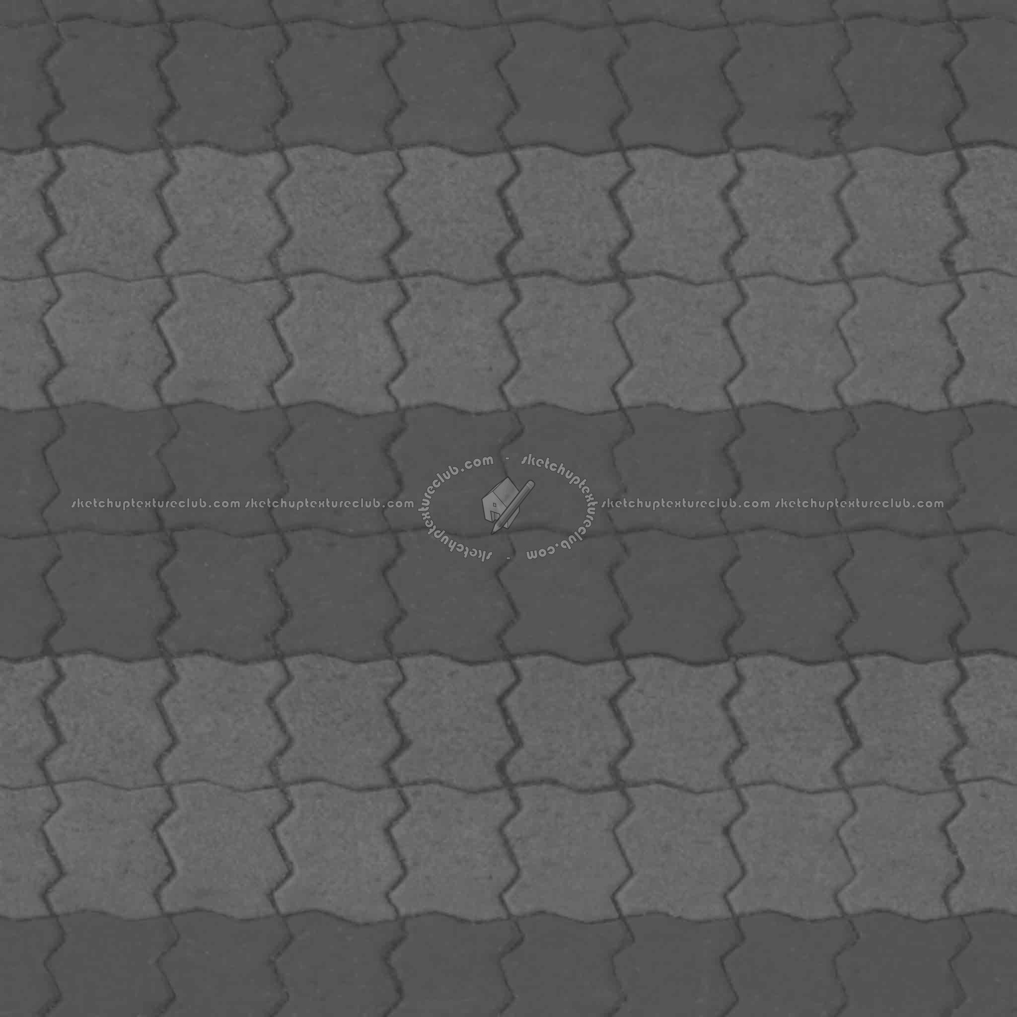 Textures   -   ARCHITECTURE   -   PAVING OUTDOOR   -   Concrete   -   Blocks regular  - Paving outdoor concrete regular block texture seamless 05648 - Displacement