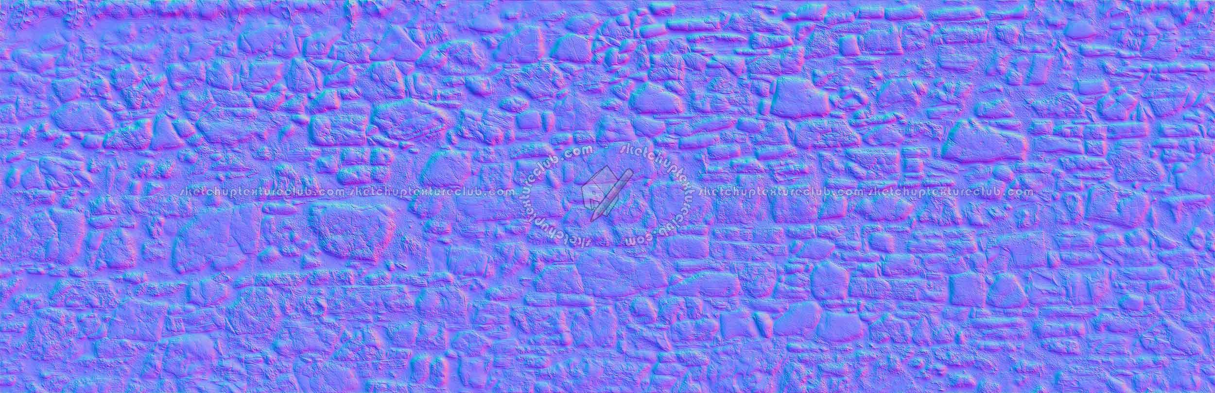 Textures   -   ARCHITECTURE   -   STONES WALLS   -   Stone walls  - Italy old wall stone texture horizontal seamless 20555 - Normal