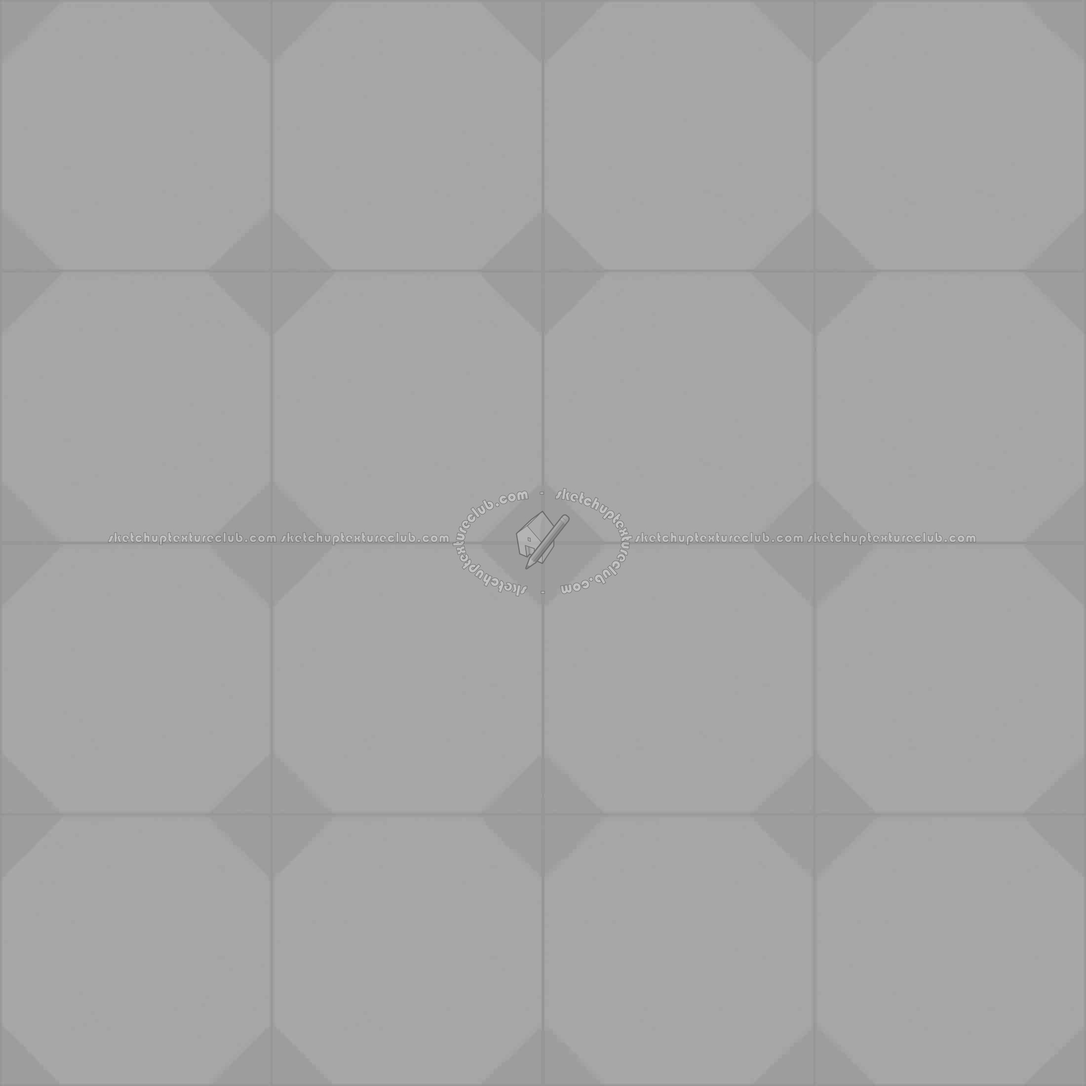 Textures   -   ARCHITECTURE   -   TILES INTERIOR   -   Cement - Encaustic   -   Cement  - Cement concrete tile texture seamless 13338 - Displacement