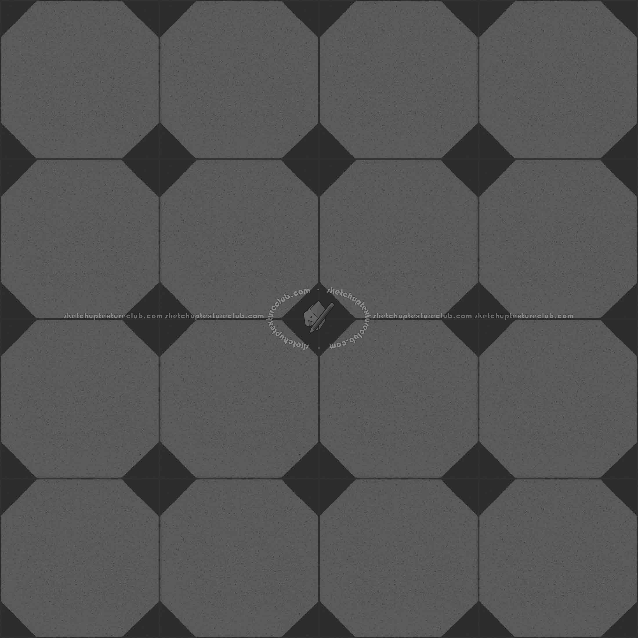 Textures   -   ARCHITECTURE   -   TILES INTERIOR   -   Cement - Encaustic   -   Cement  - Cement concrete tile texture seamless 13338 - Specular