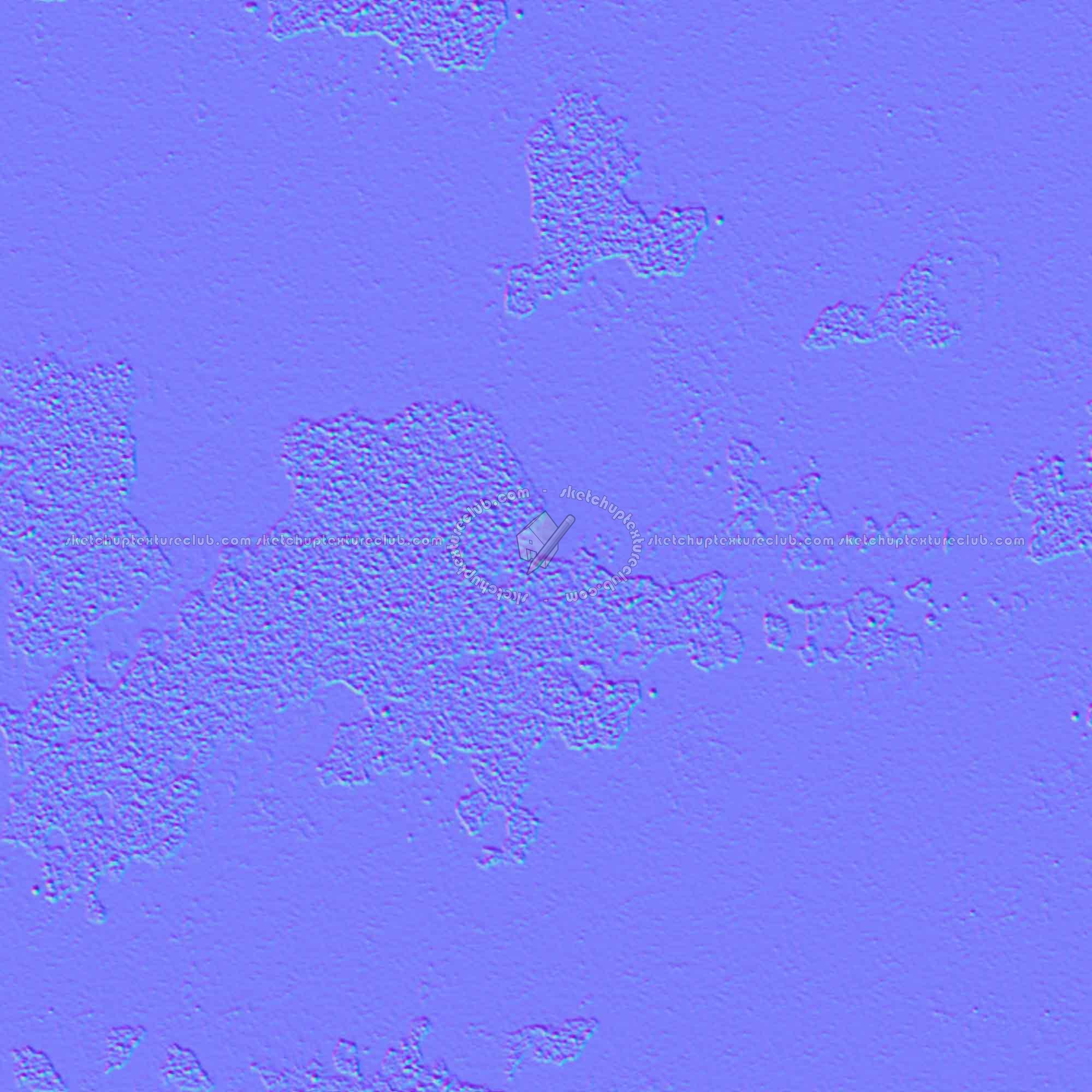 Textures   -   ARCHITECTURE   -   CONCRETE   -   Bare   -   Damaged walls  - Concrete bare damaged texture seamless 01383 - Normal