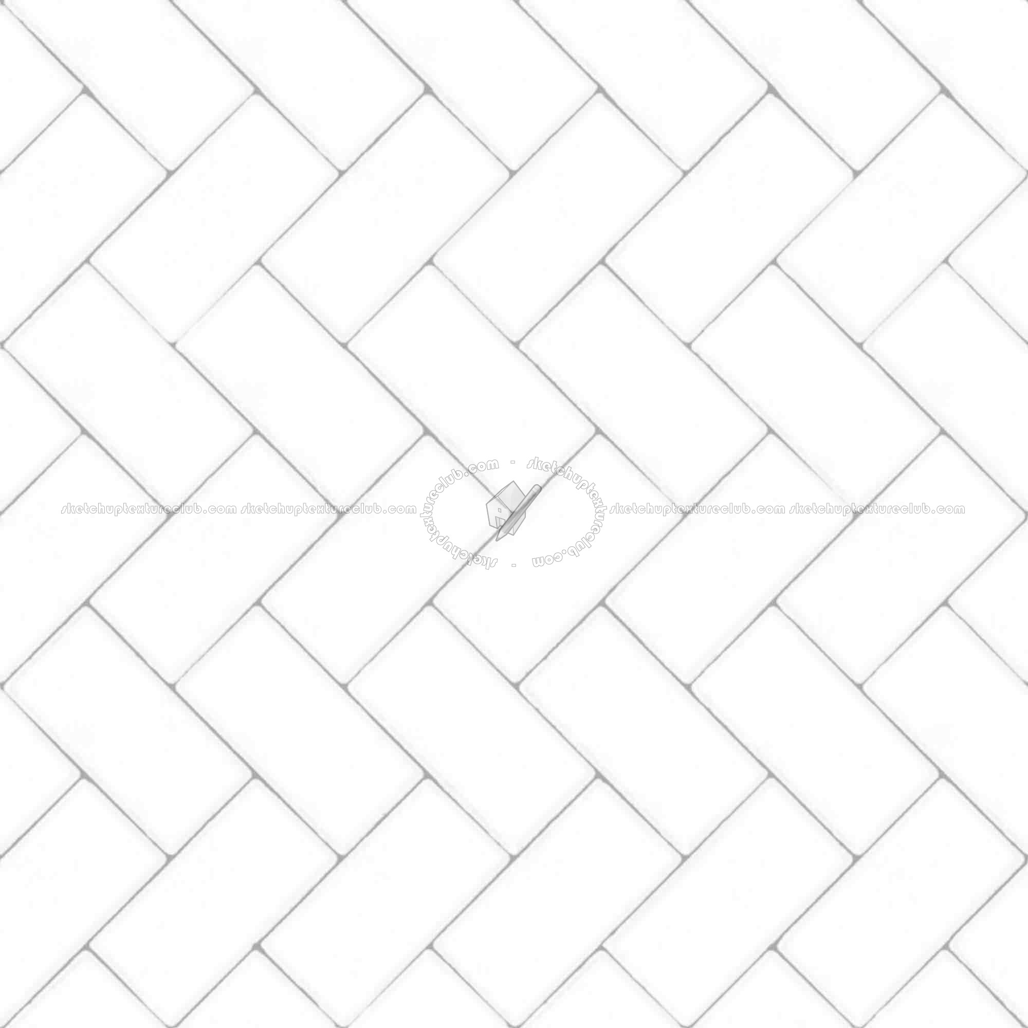 Textures   -   ARCHITECTURE   -   PAVING OUTDOOR   -   Concrete   -   Herringbone  - Concrete paving herringbone outdoor texture seamless 05813 - Ambient occlusion
