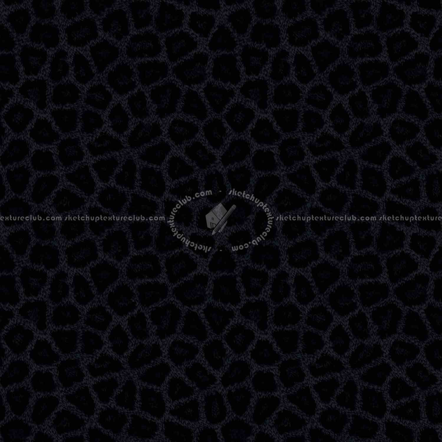 Textures   -   MATERIALS   -   FUR ANIMAL  - Leopard faux fake fur animal texture seamless 09574 - Specular