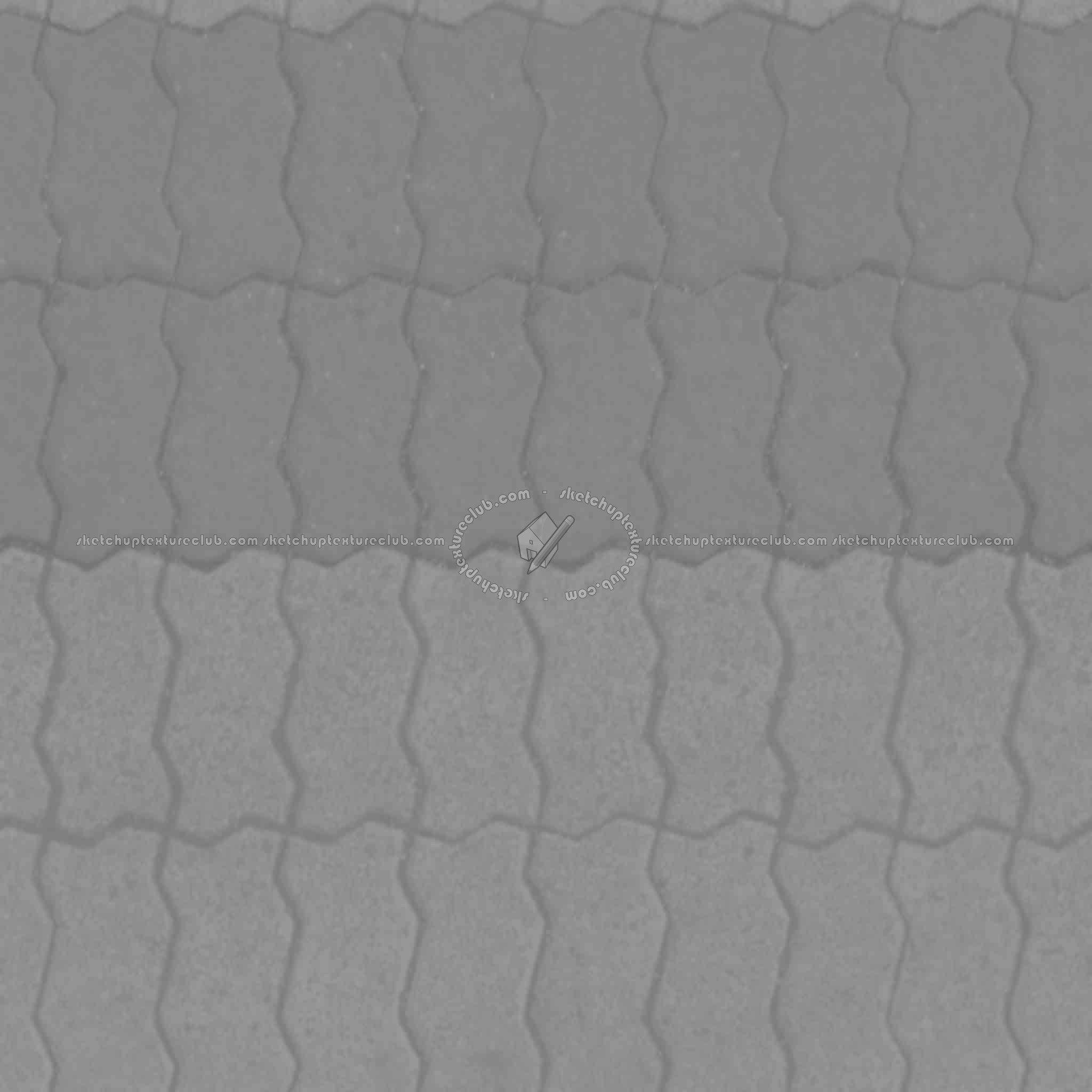 Textures   -   ARCHITECTURE   -   PAVING OUTDOOR   -   Concrete   -   Blocks regular  - Paving outdoor concrete regular block texture seamless 05649 - Displacement