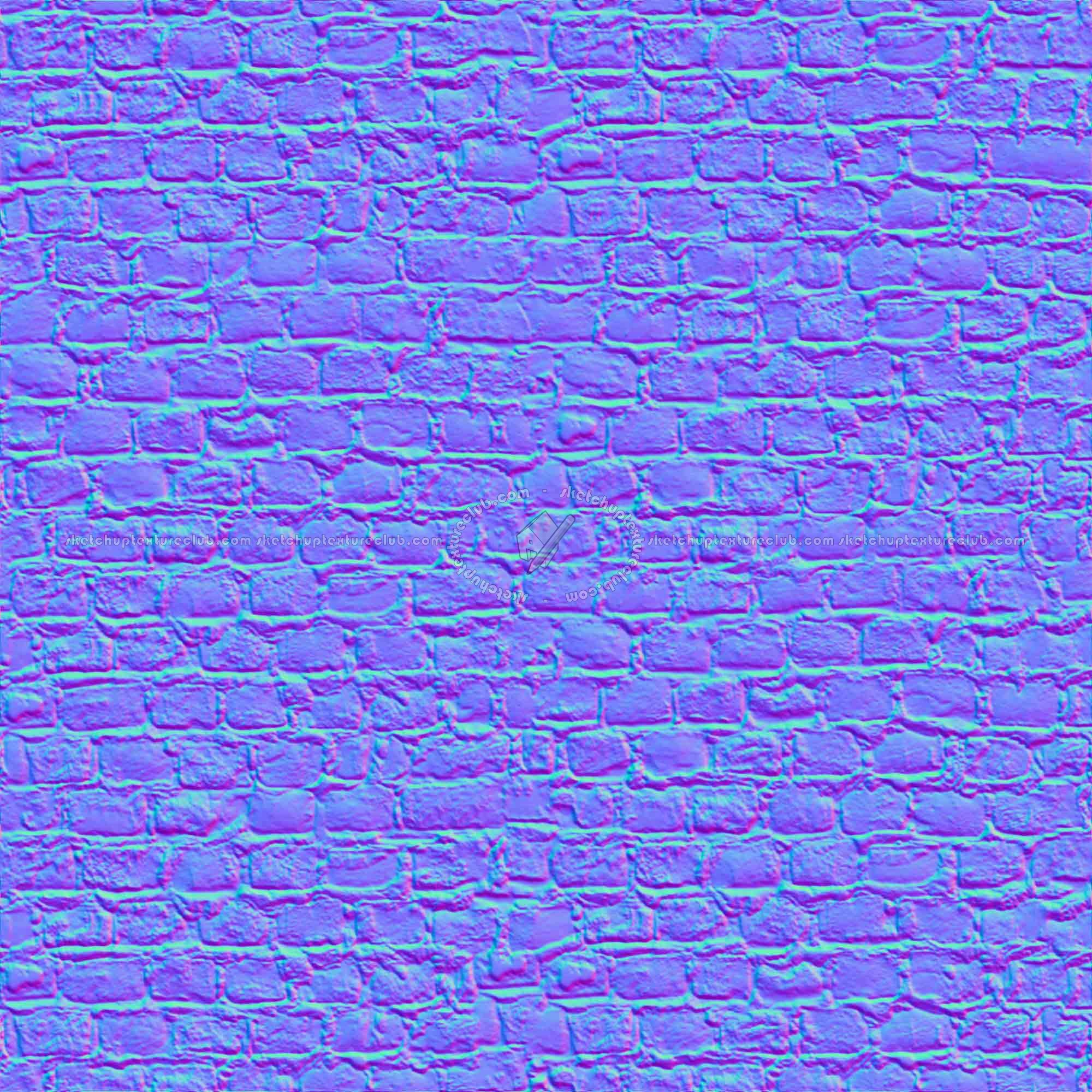 Textures   -   ARCHITECTURE   -   BRICKS   -   Special Bricks  - Special brick ancient rome texture seamless 00452 - Normal