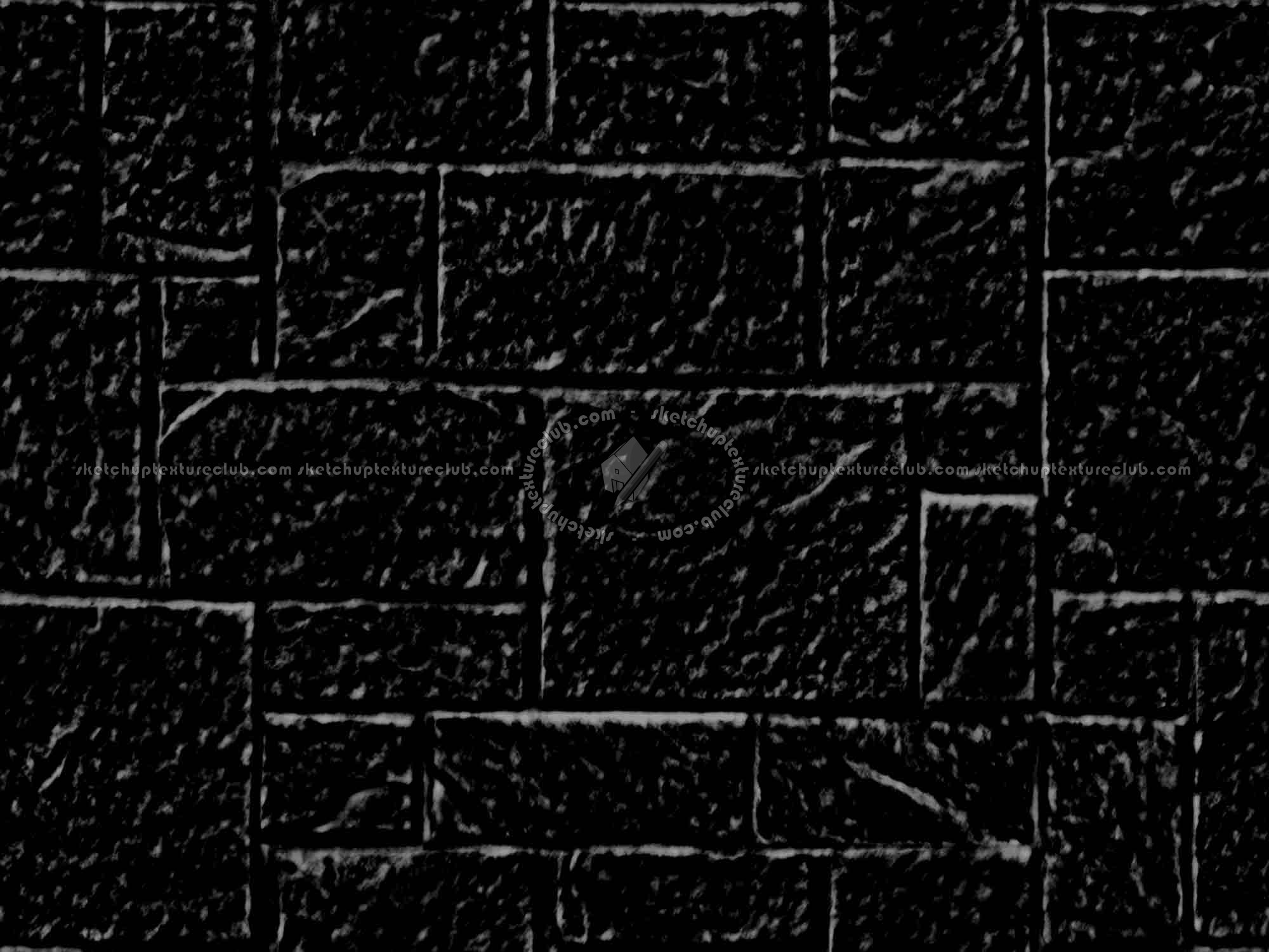 Textures   -   ARCHITECTURE   -   STONES WALLS   -   Claddings stone   -   Exterior  - Wall cladding stone mixed size seamless 07979 - Specular