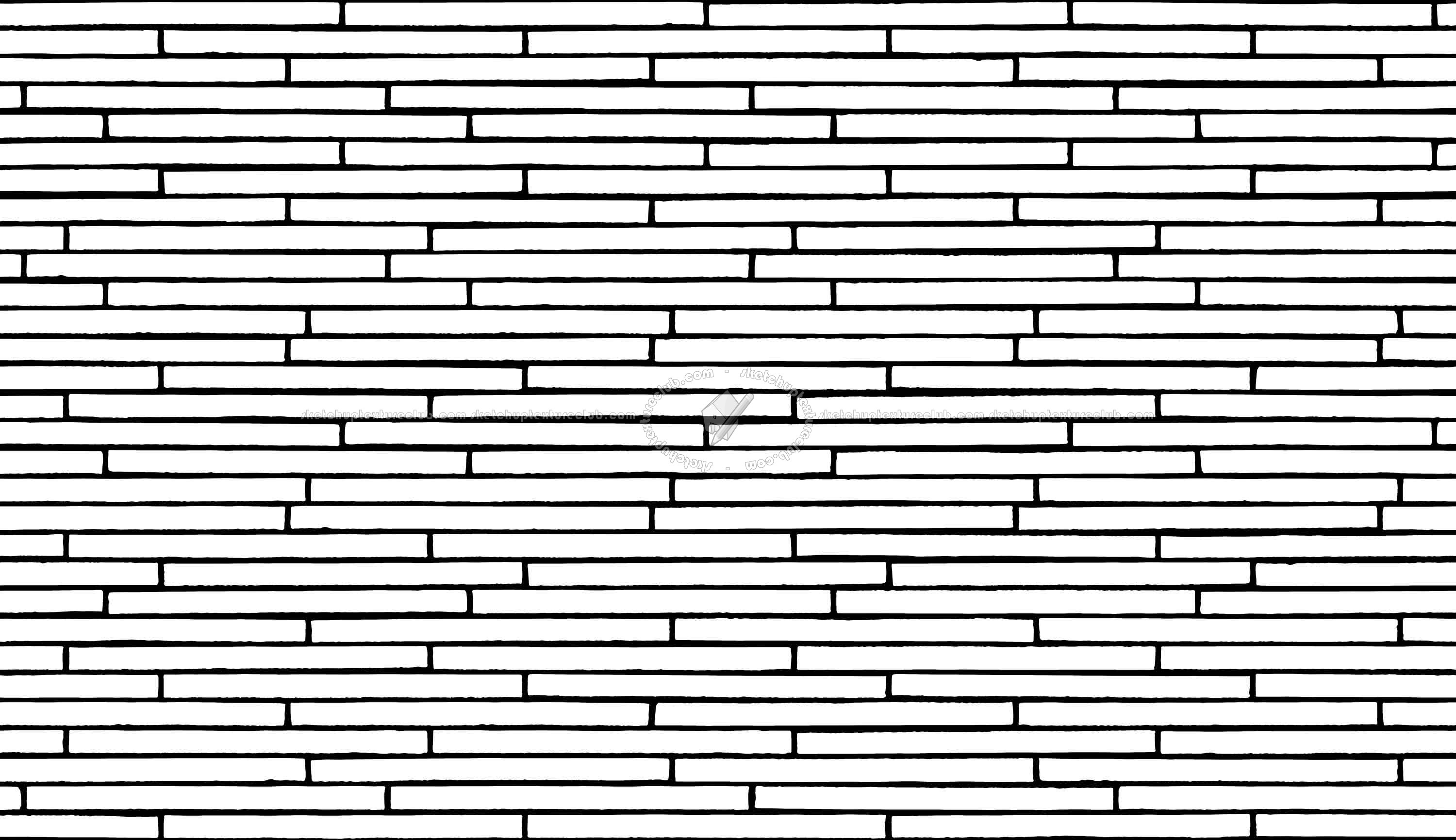 Textures   -   ARCHITECTURE   -   WALLS TILE OUTSIDE  - Clay bricks wall cladding PBR texture seamless 21726 - Mask