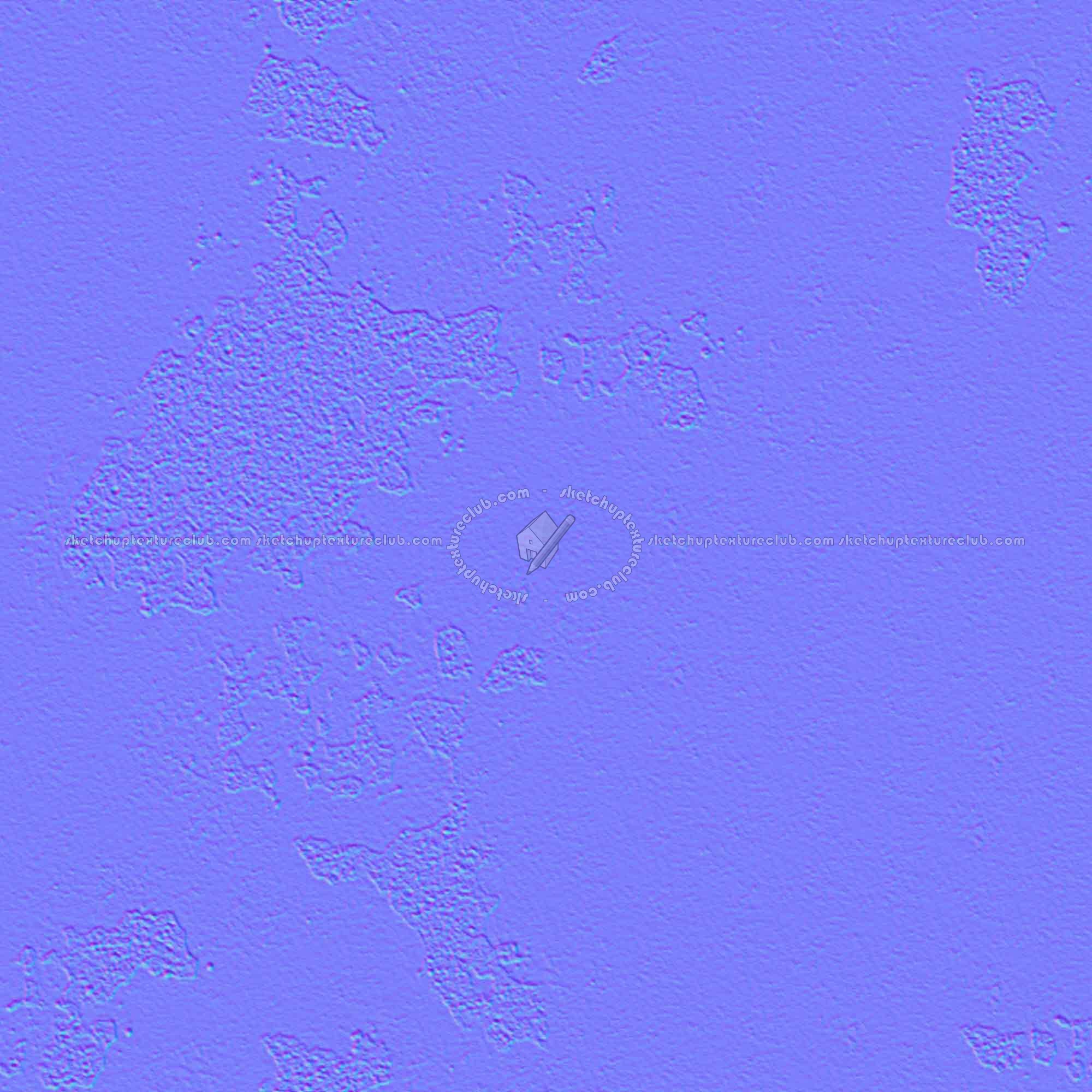 Textures   -   ARCHITECTURE   -   CONCRETE   -   Bare   -   Damaged walls  - Concrete bare damaged texture seamless 01384 - Normal