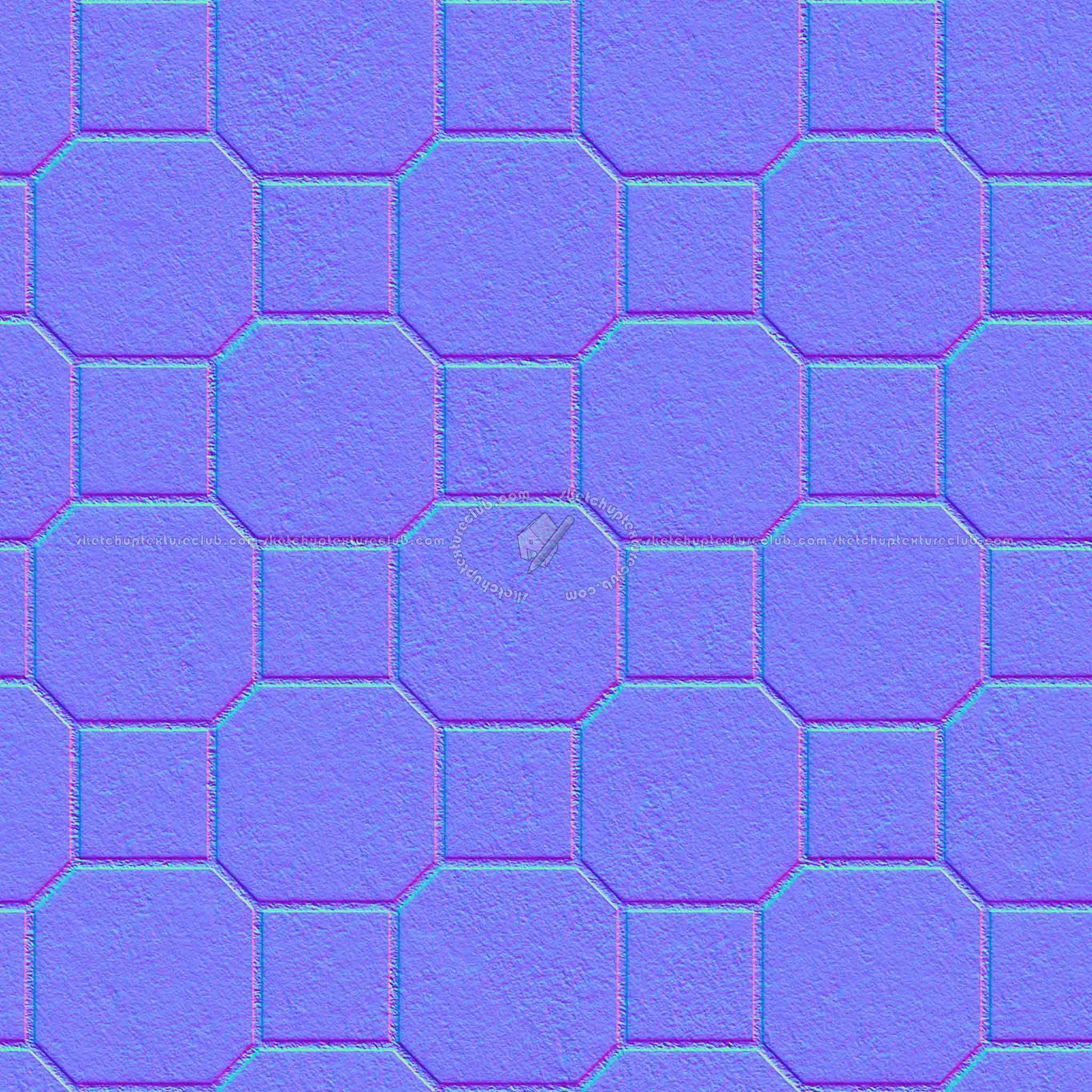 Textures   -   ARCHITECTURE   -   PAVING OUTDOOR   -   Concrete   -   Blocks mixed  - Paving concrete mixed size texture seamless 05586 - Normal