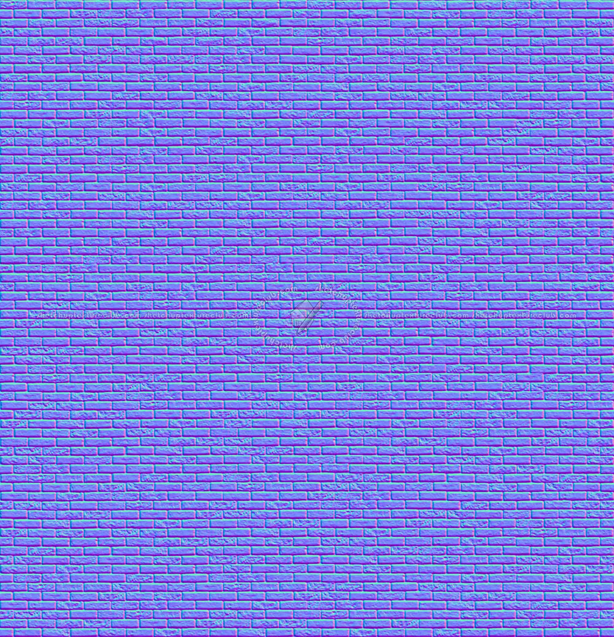 Textures   -   ARCHITECTURE   -   BRICKS   -   Facing Bricks   -   Rustic  - Rustic bricks texture seamless 00198 - Normal