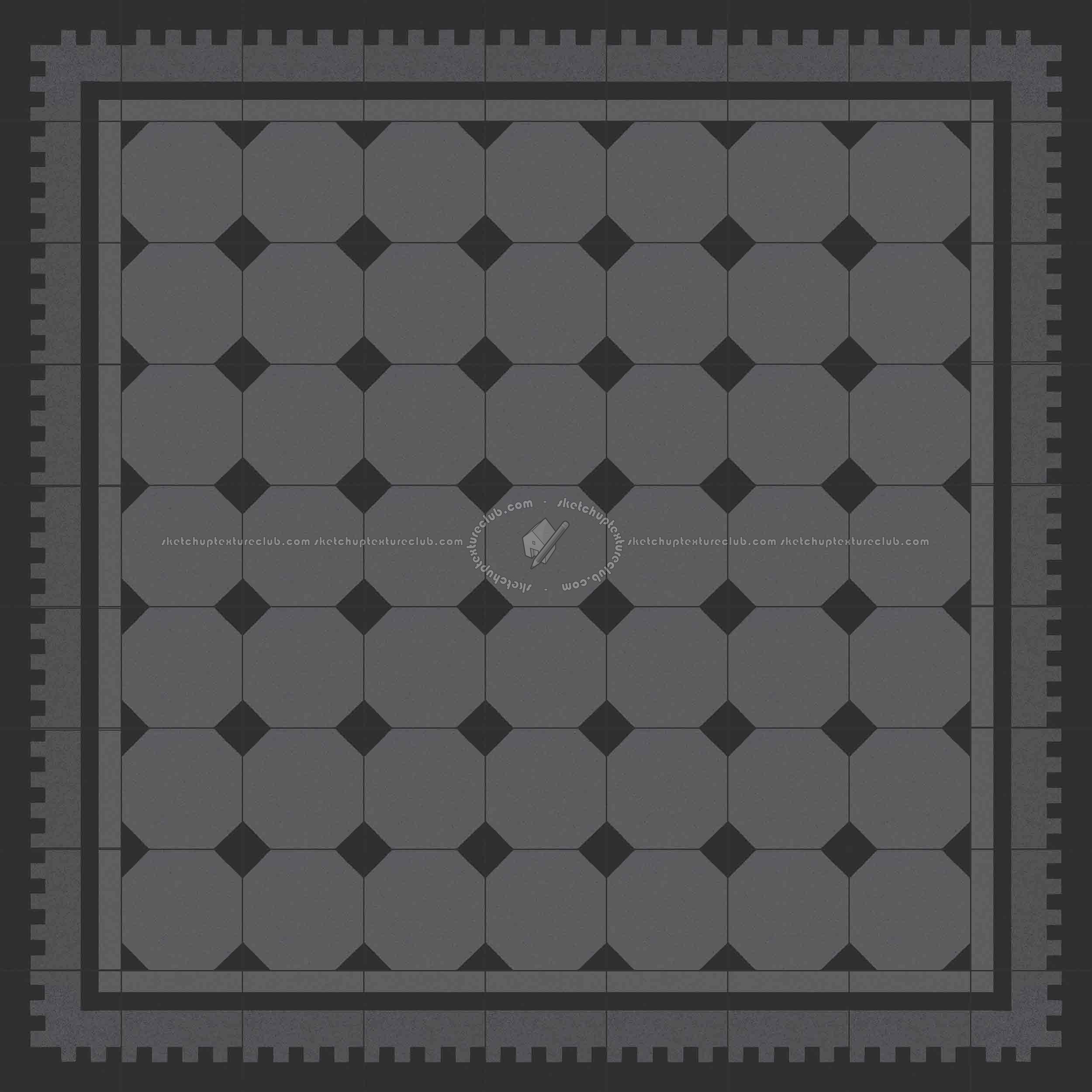 Textures   -   ARCHITECTURE   -   TILES INTERIOR   -   Cement - Encaustic   -   Cement  - Cement concrete tile texture seamless 13340 - Specular