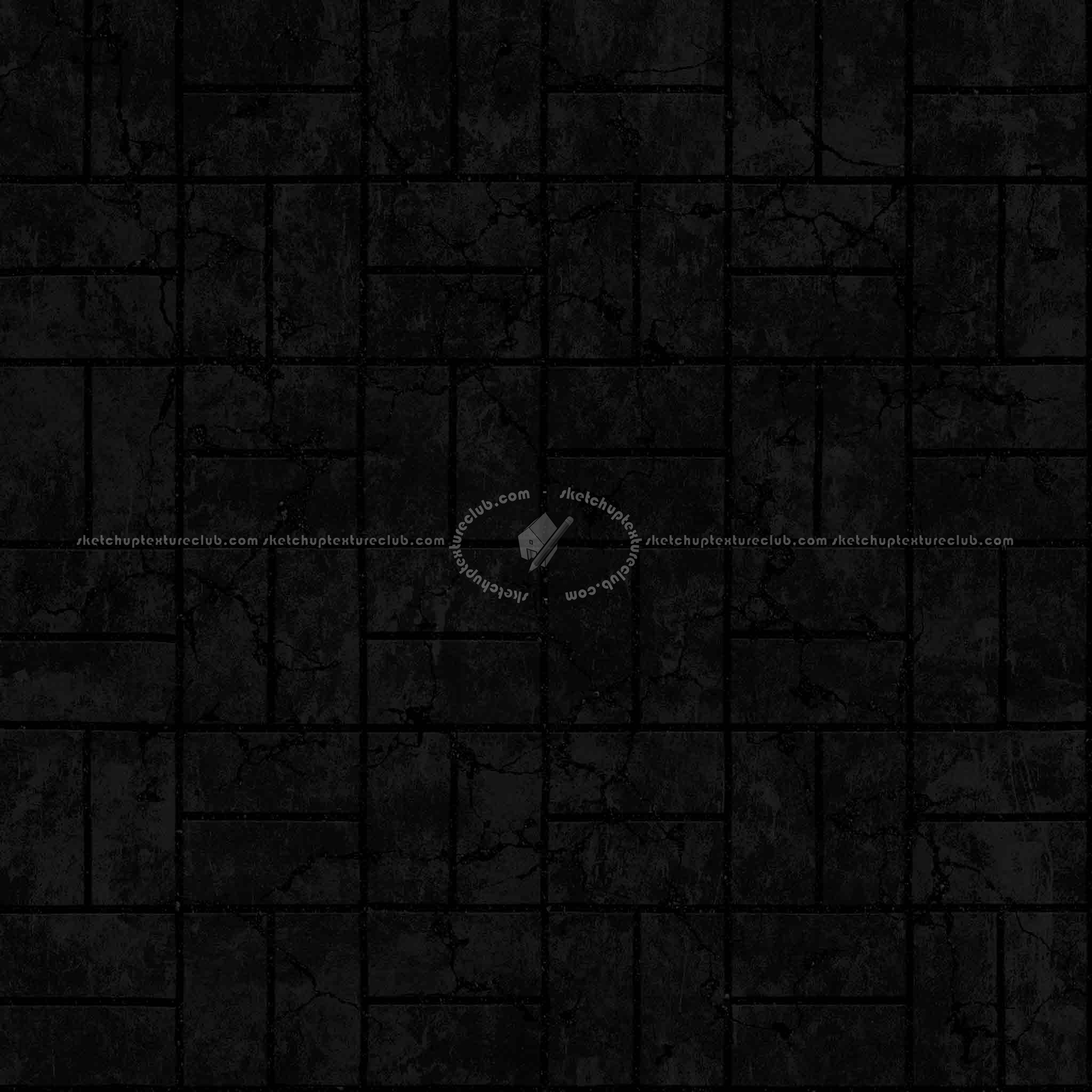 Textures   -   ARCHITECTURE   -   PAVING OUTDOOR   -   Concrete   -   Blocks damaged  - Concrete paving outdoor damaged texture seamless 05505 - Specular