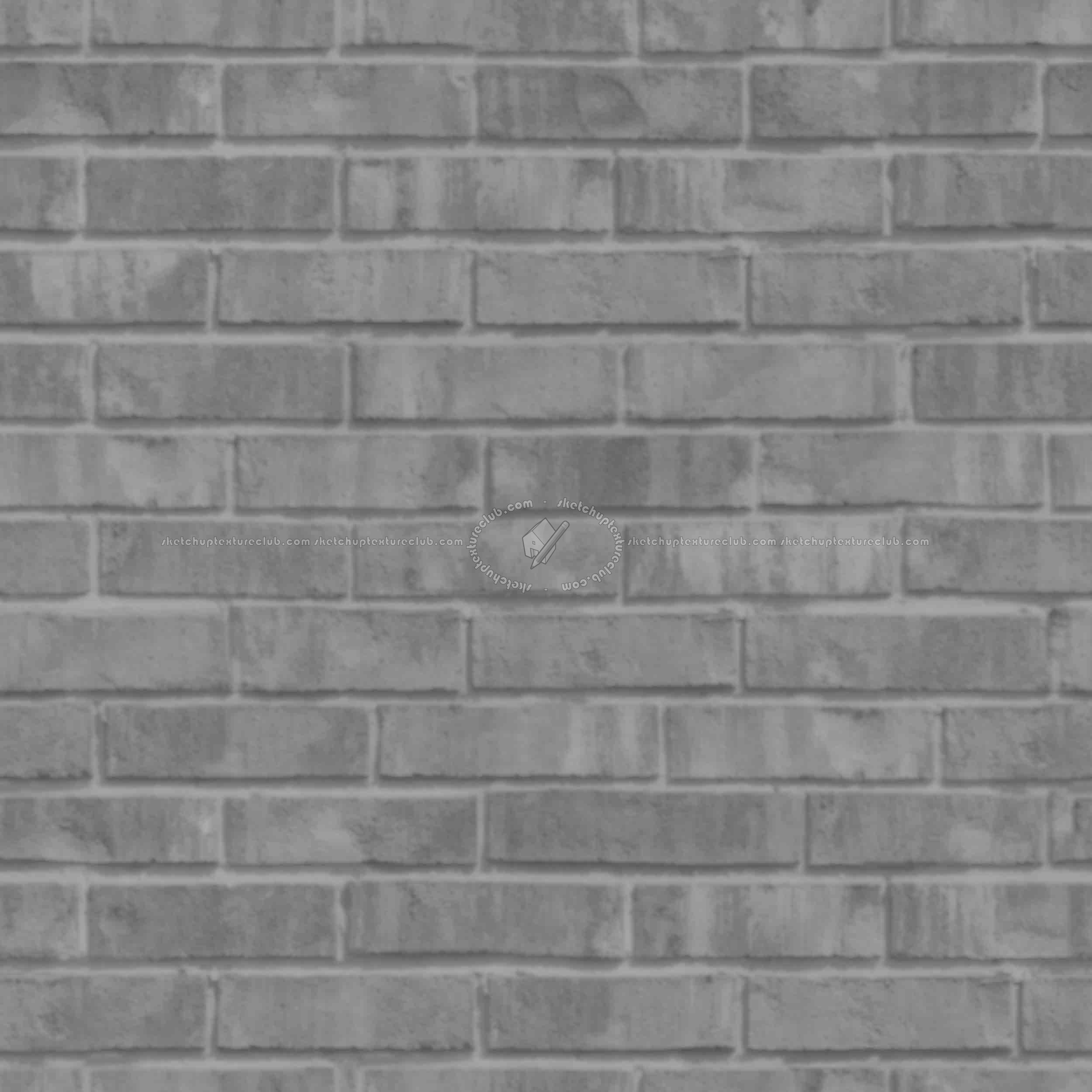 Textures   -   ARCHITECTURE   -   BRICKS   -   Dirty Bricks  - Dirty bricks texture seamless 00168 - Displacement