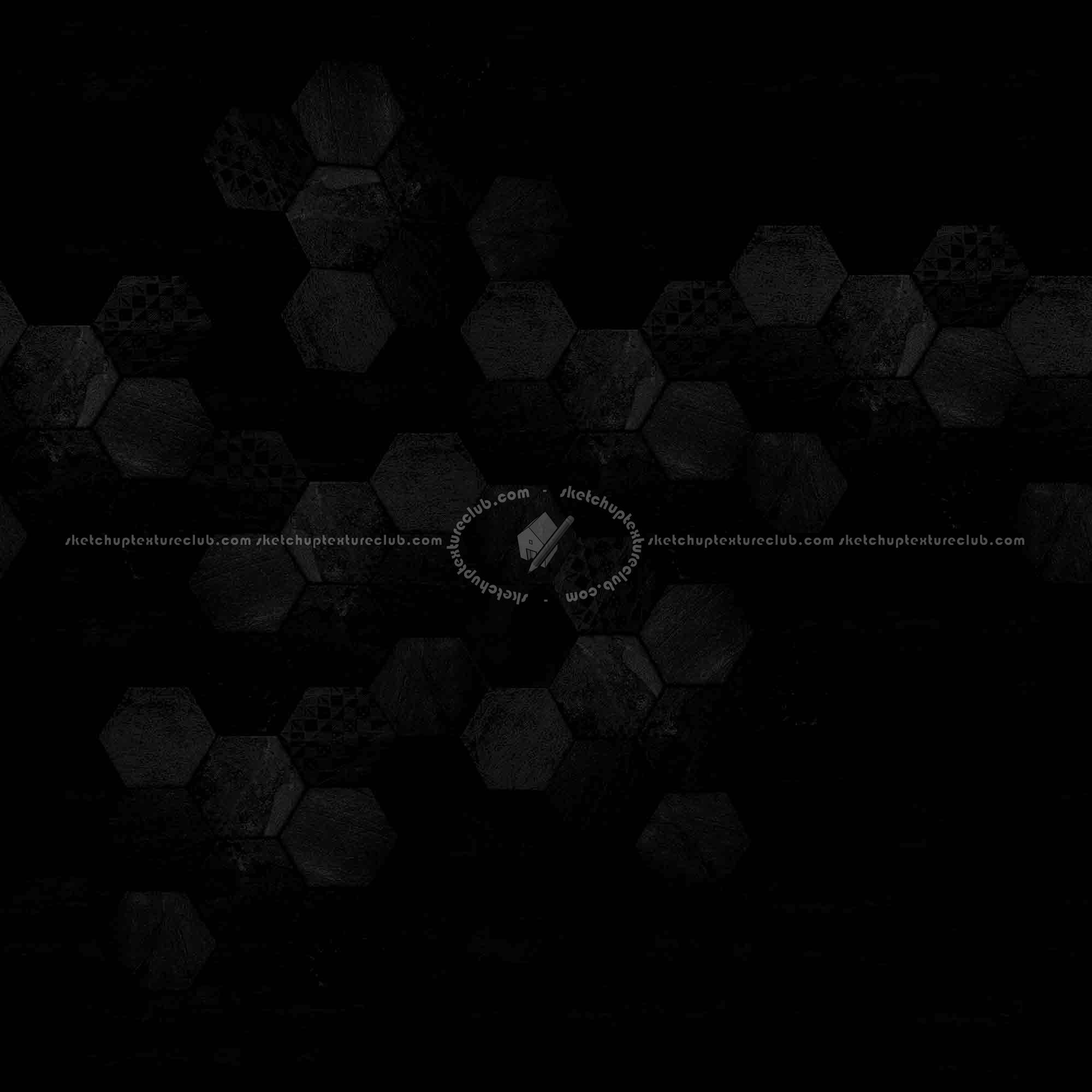 Textures   -   ARCHITECTURE   -   TILES INTERIOR   -   Hexagonal mixed  - Hexagonal tile texture seamless 18113 - Specular