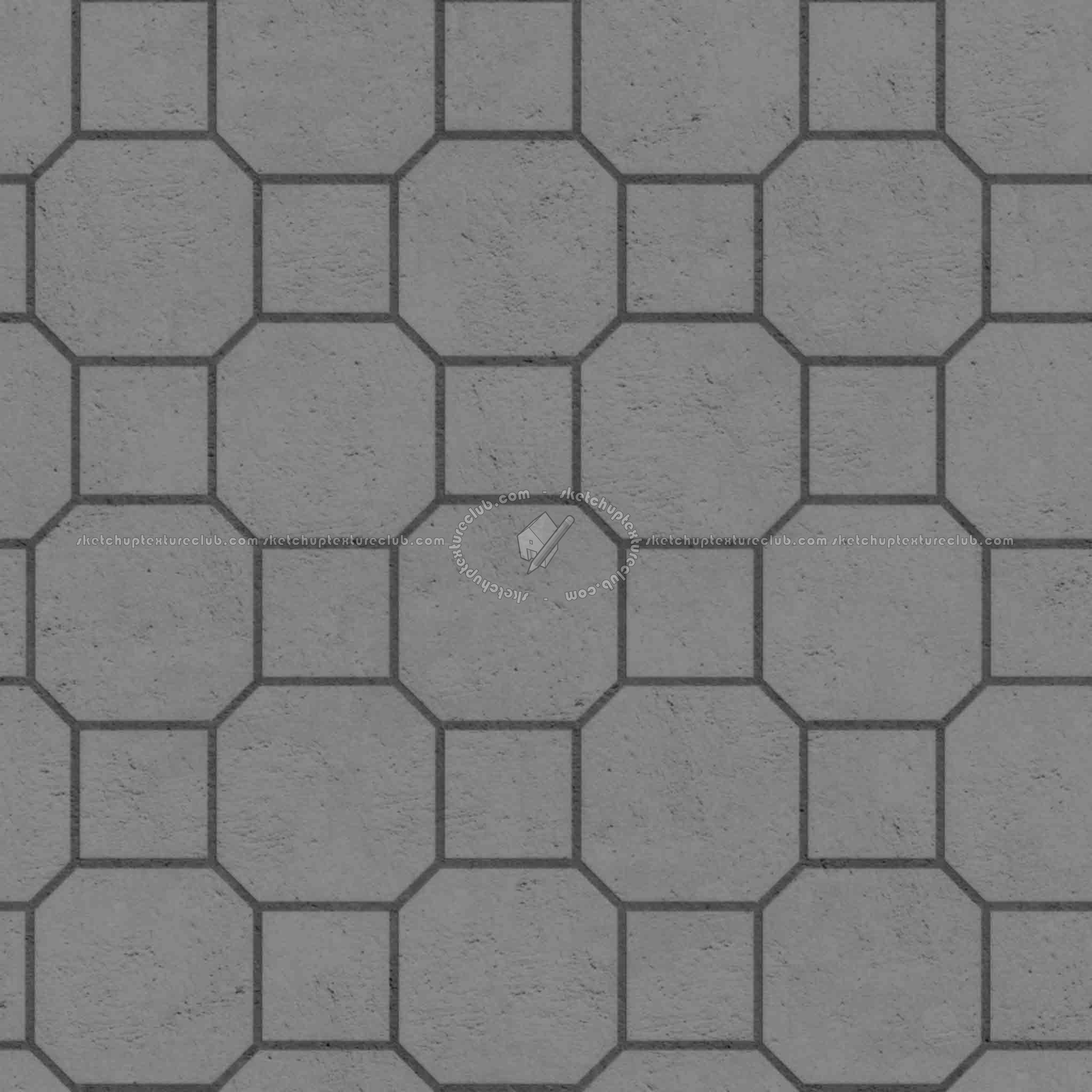 Textures   -   ARCHITECTURE   -   PAVING OUTDOOR   -   Concrete   -   Blocks mixed  - Paving concrete mixed size texture seamless 05587 - Displacement