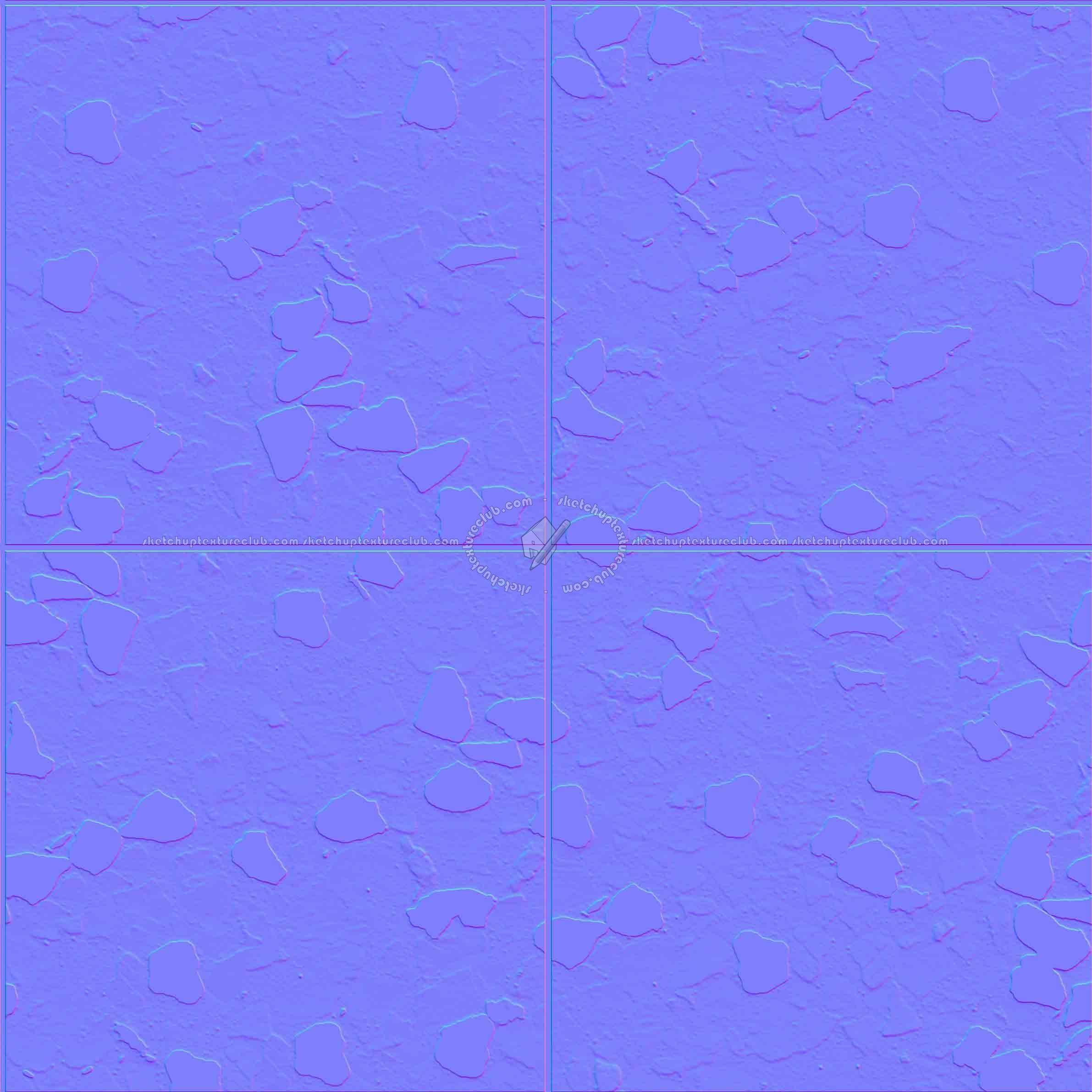 Textures   -   ARCHITECTURE   -   TILES INTERIOR   -   Terrazzo  - Terrazzo floor tile PBR texture-seamless 21569 - Normal