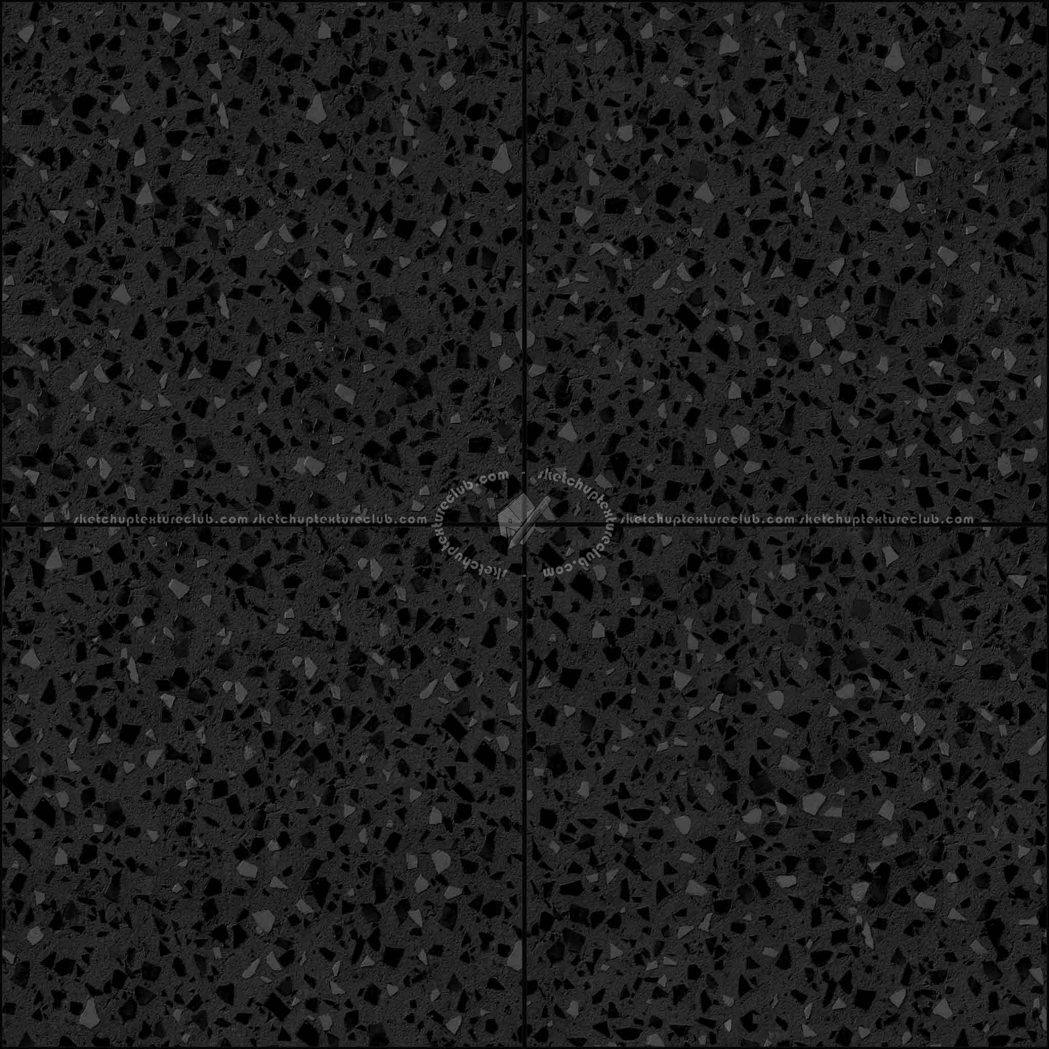 Textures   -   FREE PBR TEXTURES  - Terrazzo floor tile PBR texture seamless 21475 - Specular