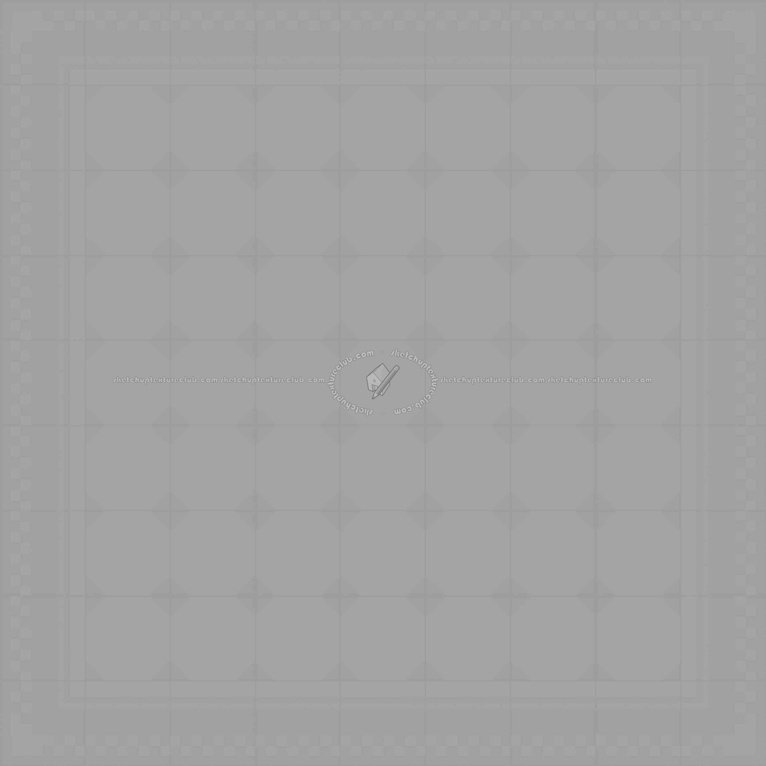 Textures   -   ARCHITECTURE   -   TILES INTERIOR   -   Cement - Encaustic   -   Cement  - Cement concrete tile texture seamless 13341 - Displacement