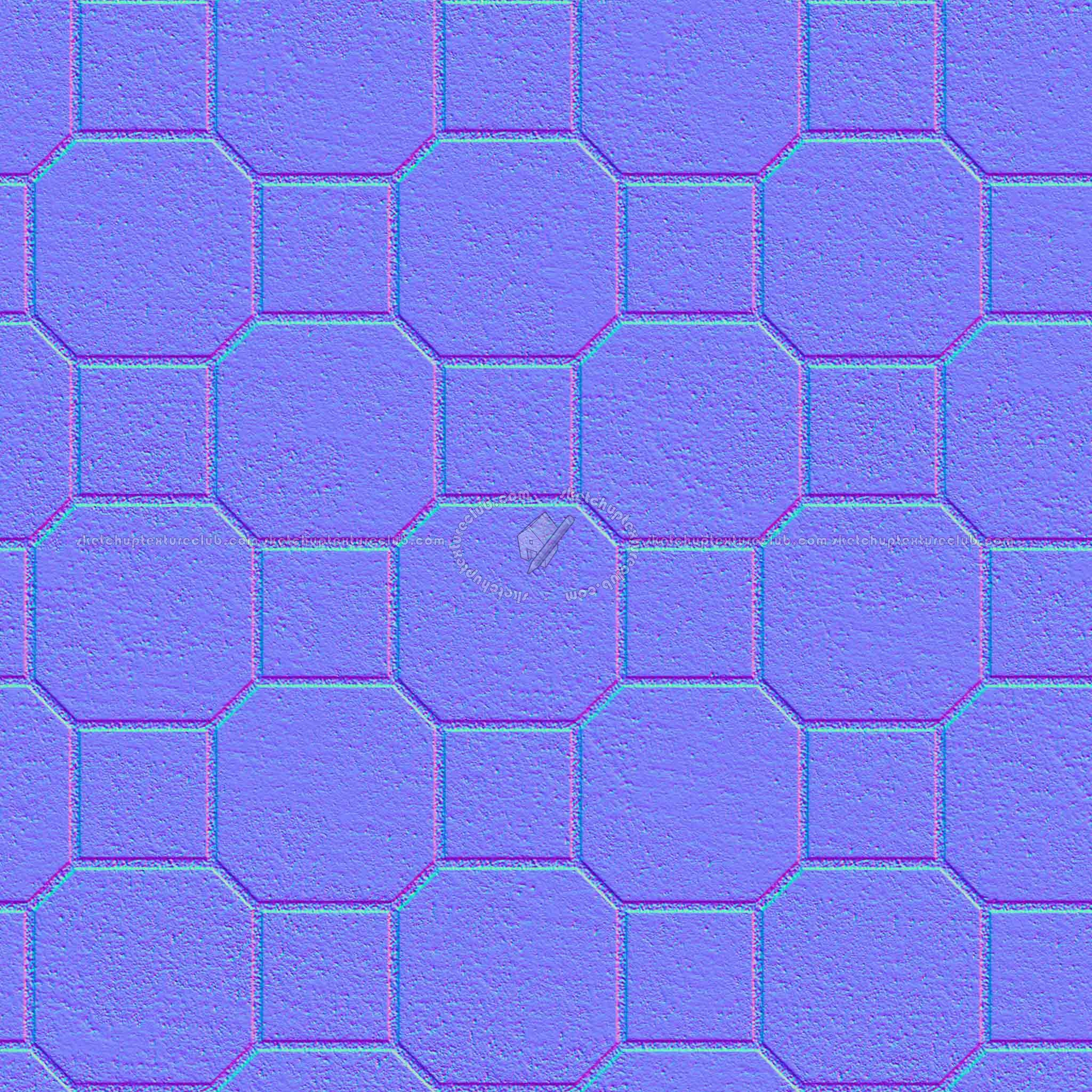 Textures   -   ARCHITECTURE   -   PAVING OUTDOOR   -   Concrete   -   Blocks mixed  - Paving concrete mixed size texture seamless 05588 - Normal