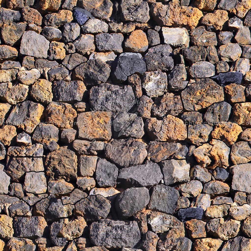Textures   -   ARCHITECTURE   -   STONES WALLS   -   Stone walls  - dry lava stone wall pbr texture seamless B 22432 (seamless)