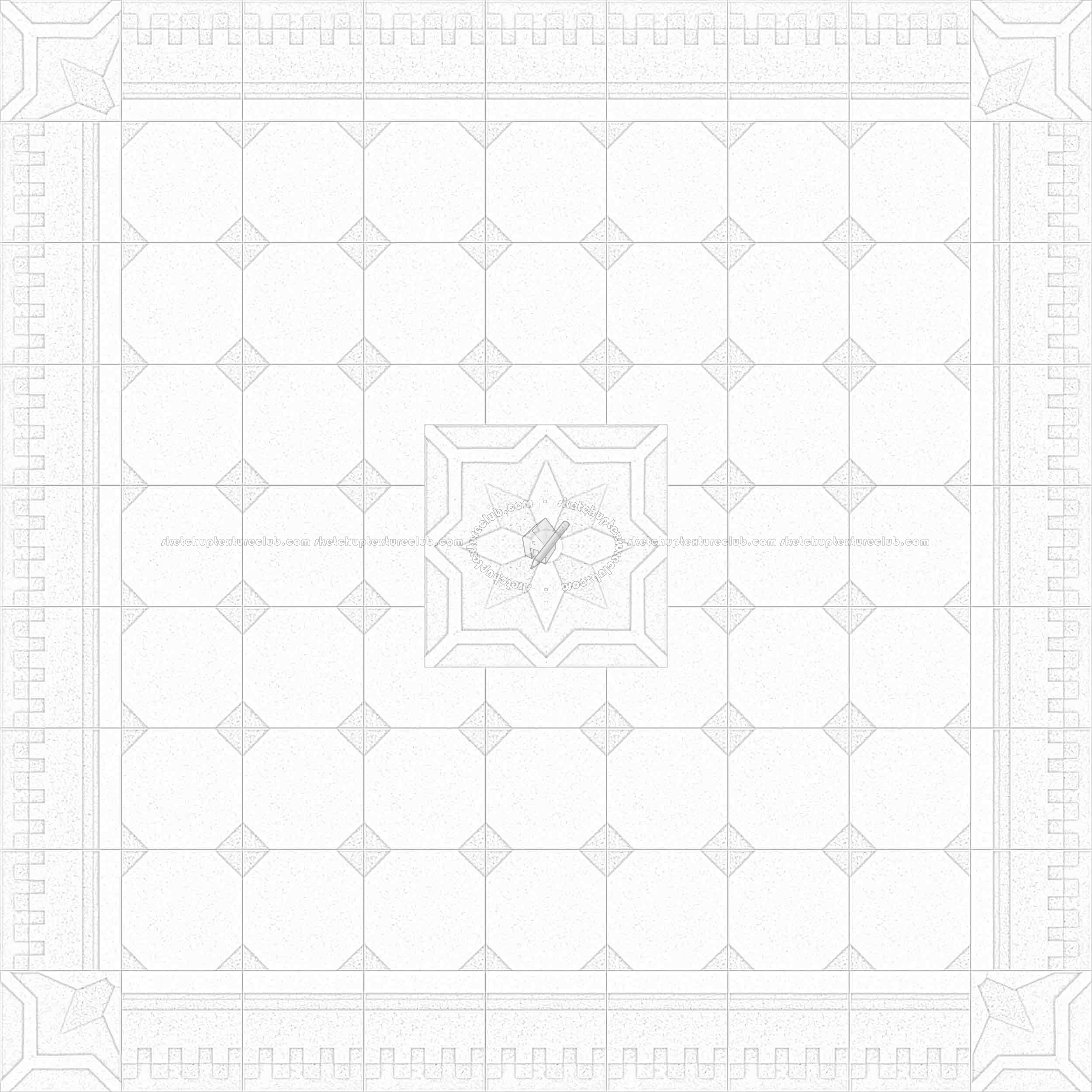 Textures   -   ARCHITECTURE   -   TILES INTERIOR   -   Cement - Encaustic   -   Cement  - Cement concrete tile texture seamless 13342 - Ambient occlusion