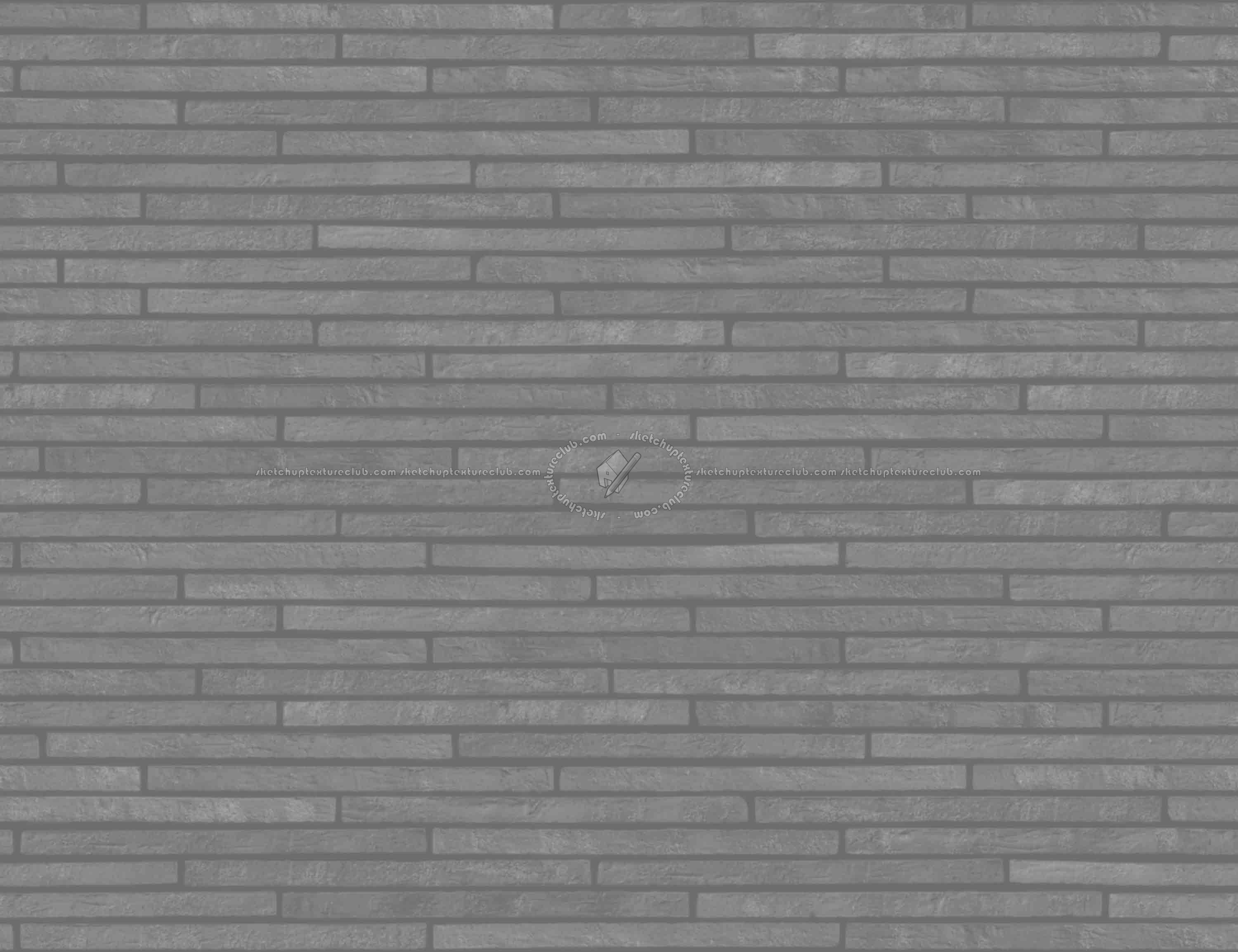 Textures   -   ARCHITECTURE   -   WALLS TILE OUTSIDE  - Clay bricks wall cladding PBR texture seamless 21729 - Displacement
