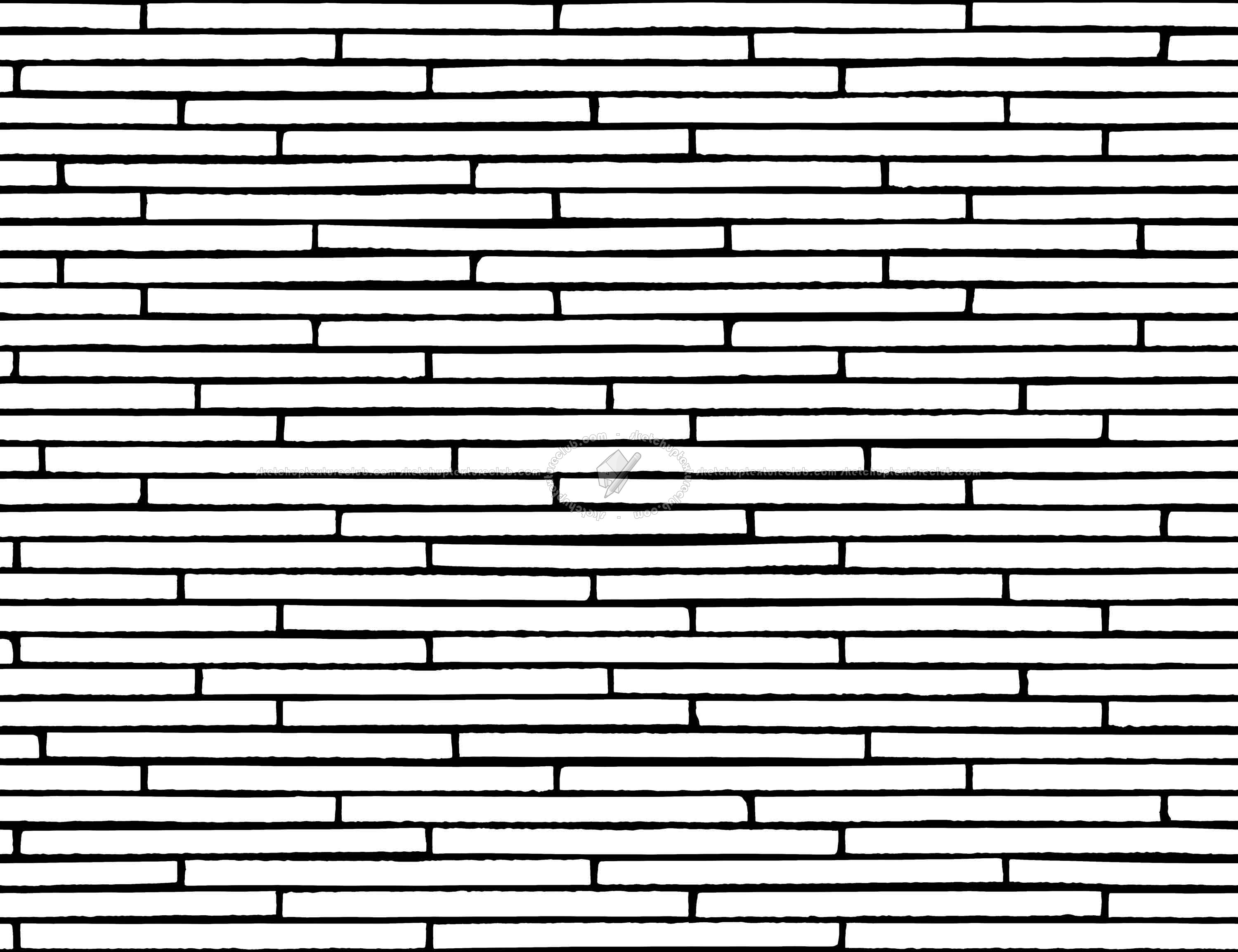 Textures   -   ARCHITECTURE   -   WALLS TILE OUTSIDE  - Clay bricks wall cladding PBR texture seamless 21729 - Mask