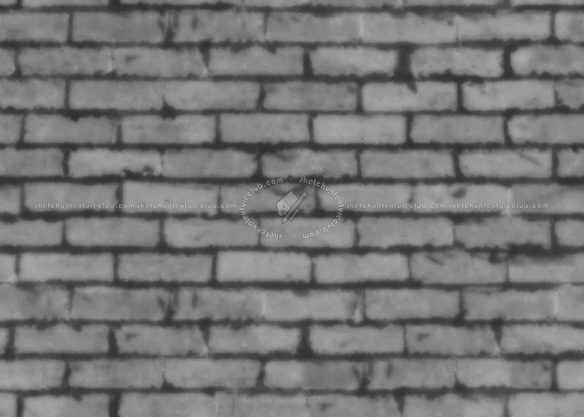 Textures   -   ARCHITECTURE   -   BRICKS   -   Damaged bricks  - Damaged bricks texture seamless 00129 - Displacement