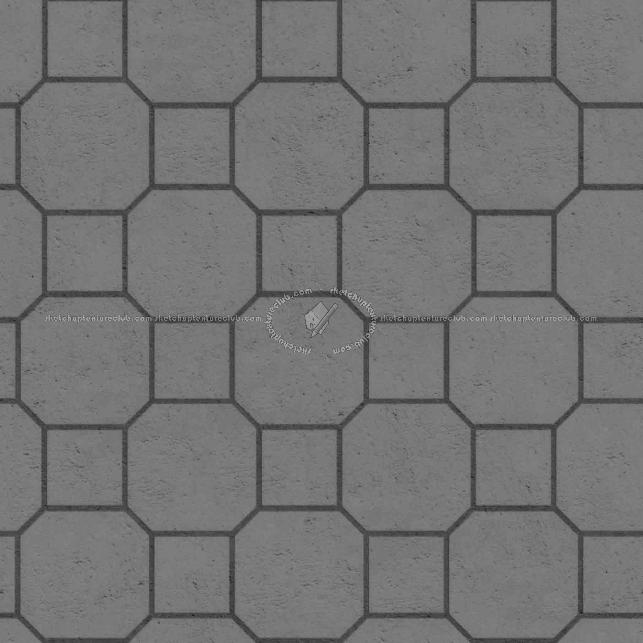 Textures   -   ARCHITECTURE   -   PAVING OUTDOOR   -   Concrete   -   Blocks mixed  - Paving concrete mixed size texture seamless 05589 - Displacement