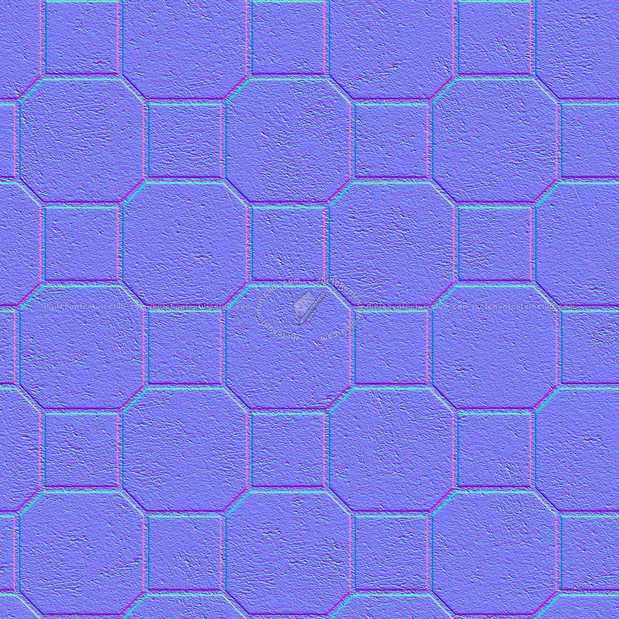 Textures   -   ARCHITECTURE   -   PAVING OUTDOOR   -   Concrete   -   Blocks mixed  - Paving concrete mixed size texture seamless 05589 - Normal