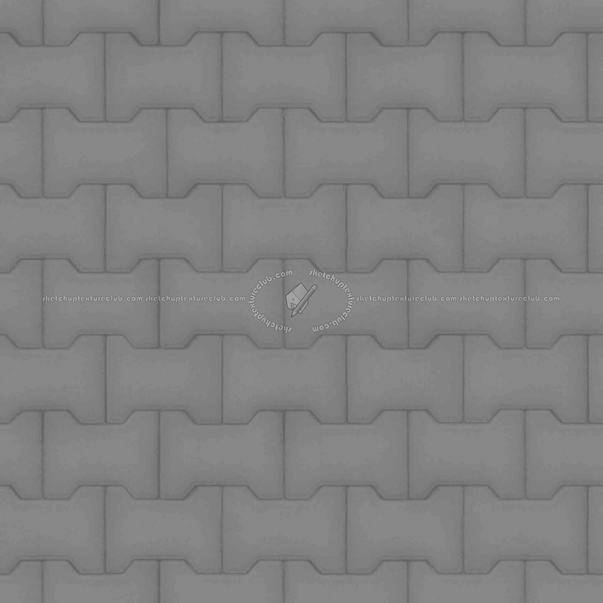 Textures   -   ARCHITECTURE   -   PAVING OUTDOOR   -   Concrete   -   Blocks regular  - Paving outdoor concrete regular block texture seamless 05653 - Displacement