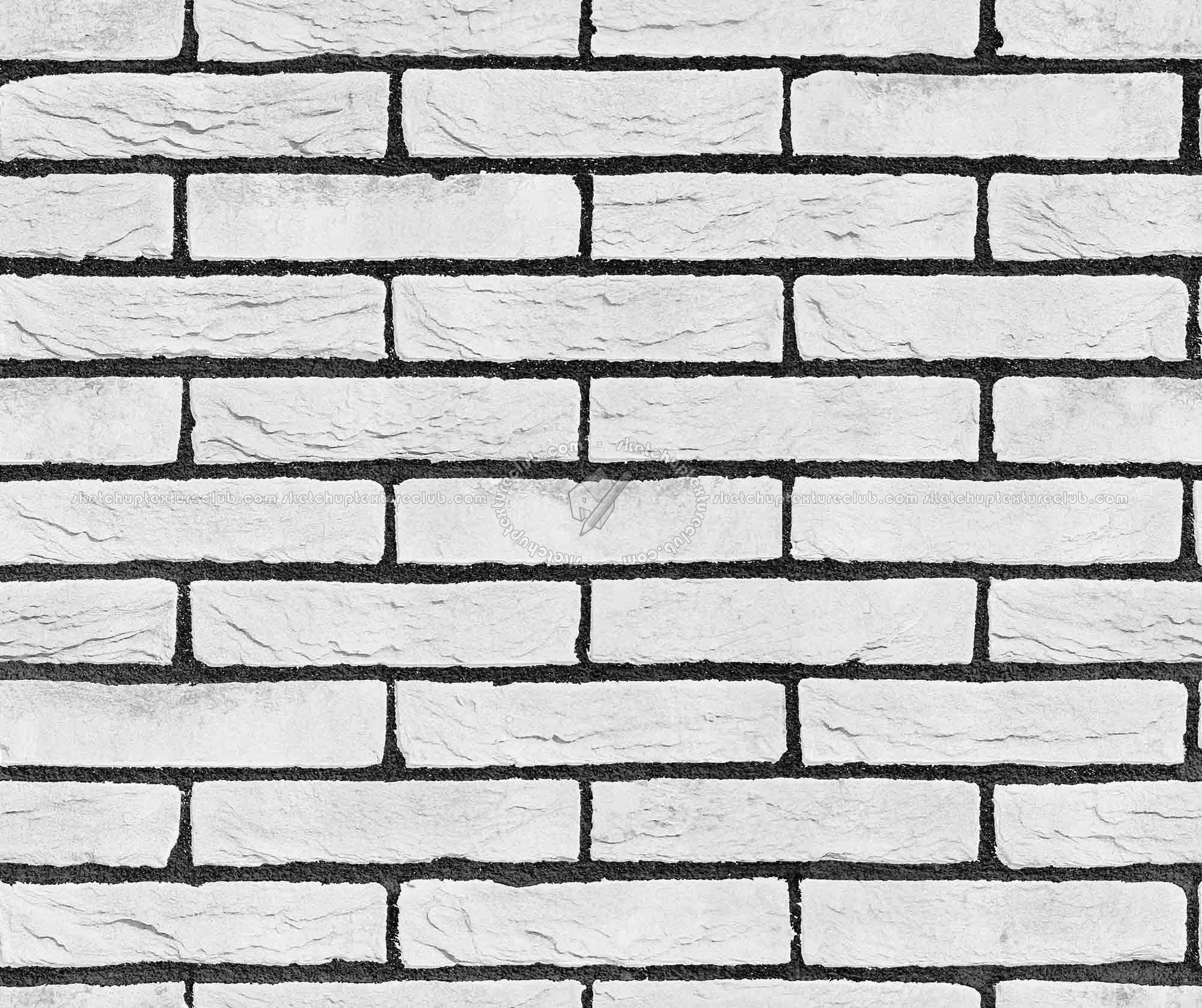 Textures   -   ARCHITECTURE   -   BRICKS   -   Facing Bricks   -   Rustic  - Rustic bricks texture seamless 00201 - Bump
