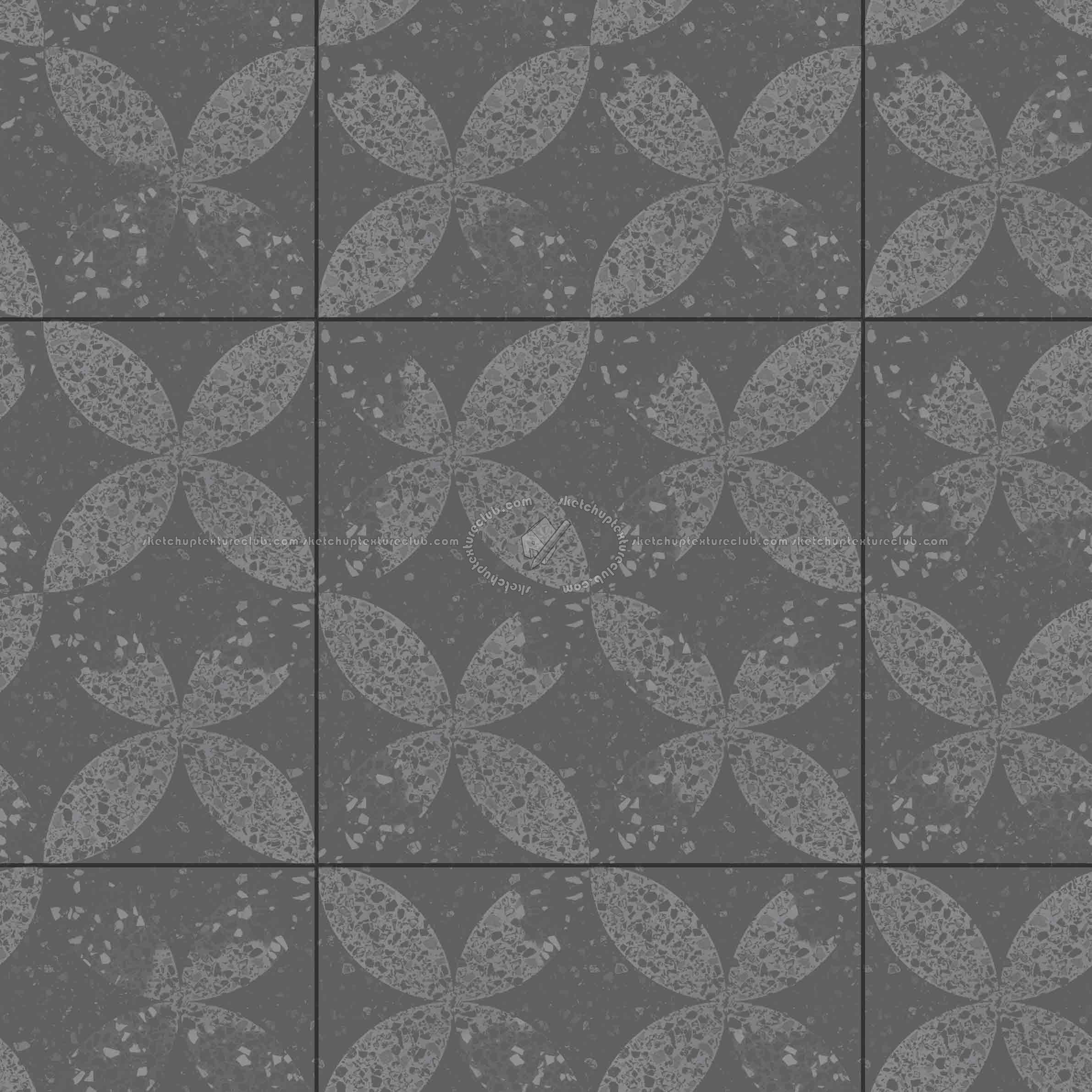 Textures   -   FREE PBR TEXTURES  - terrazzo floor tile PBR texture seamless 21491 - Specular