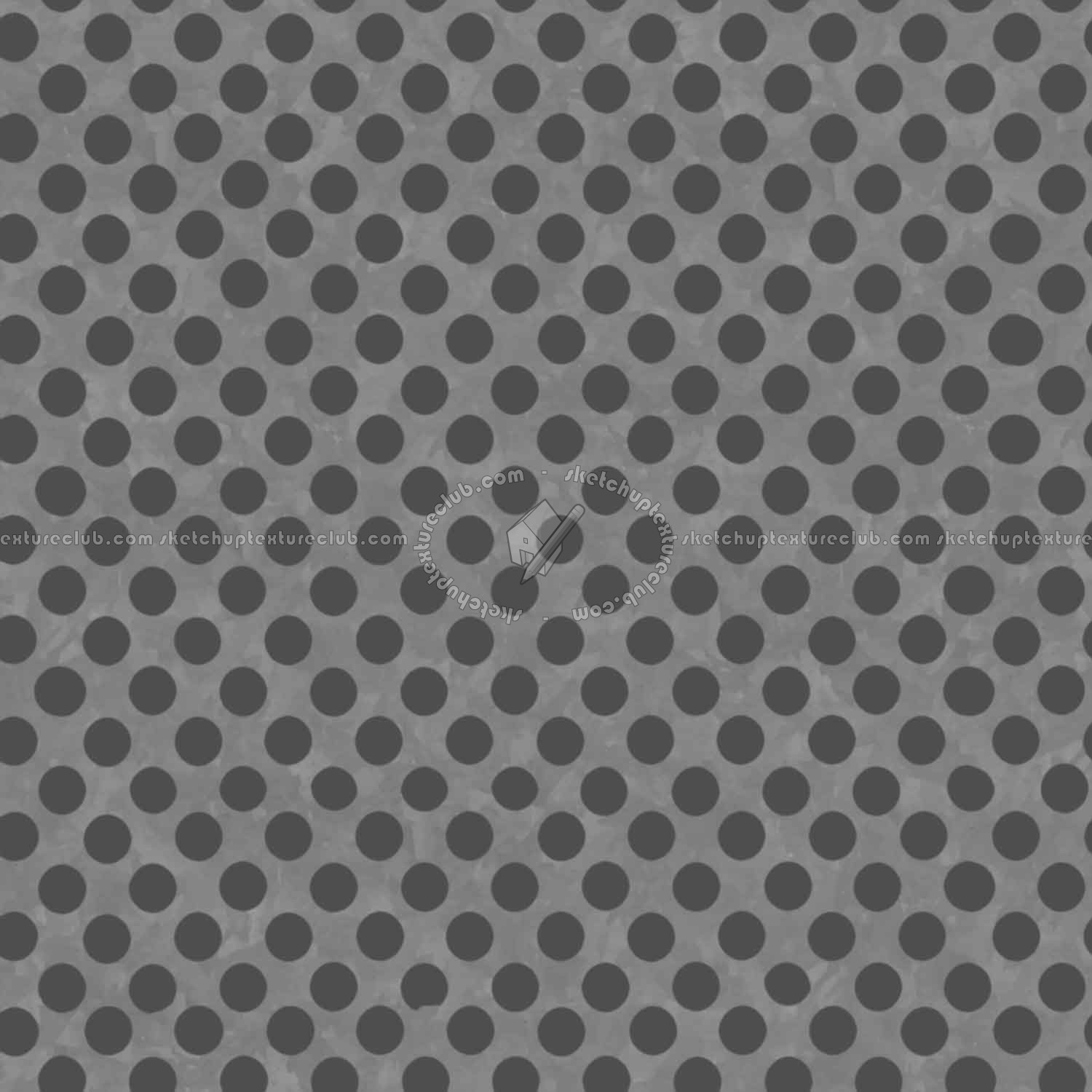 Textures   -   MATERIALS   -   METALS   -   Perforated  - Zinc perforated metal texture seamless 10500 - Displacement