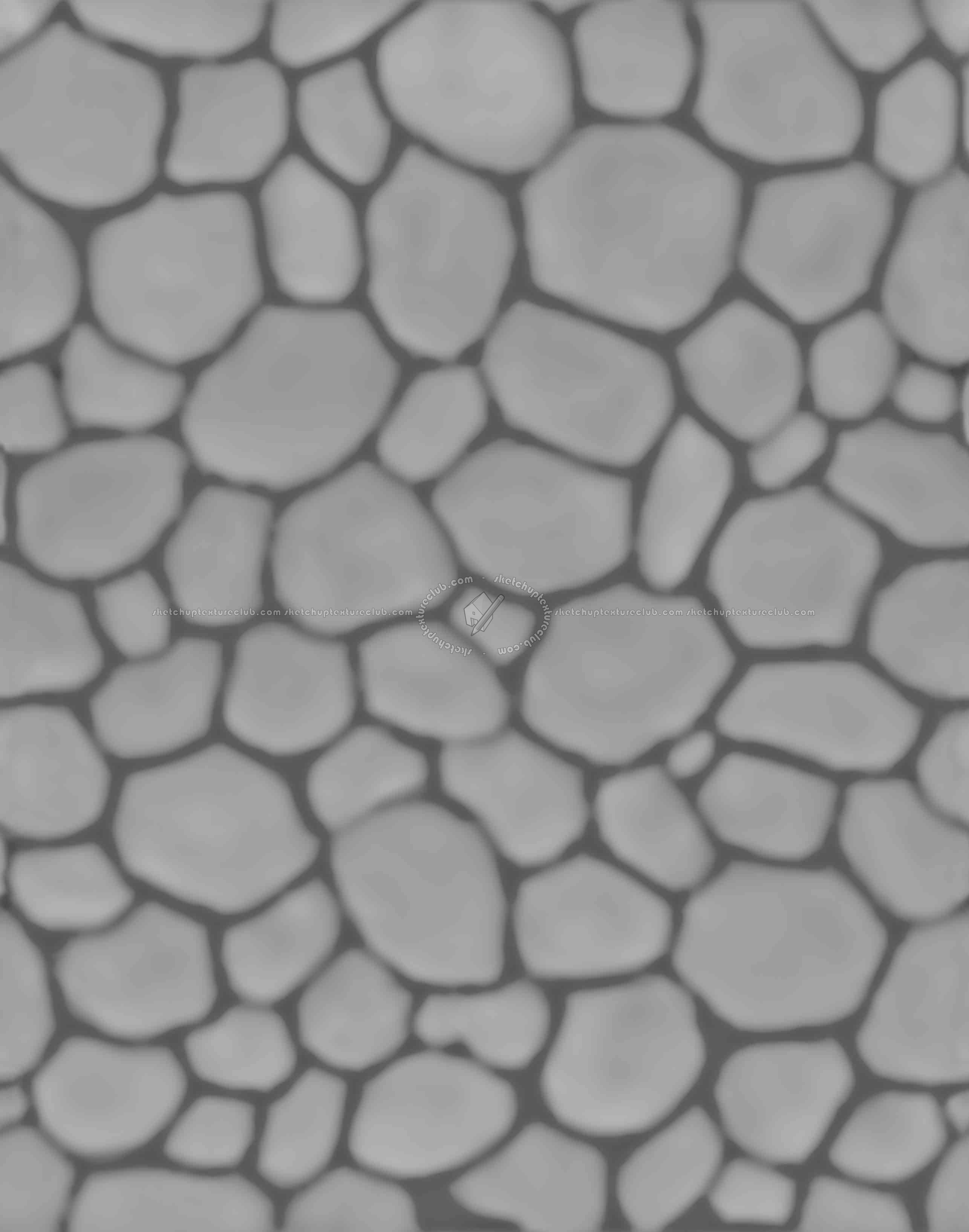 Textures   -   ARCHITECTURE   -   STONES WALLS   -   Claddings stone   -   Exterior  - Wall cladding stone mixed size seamless 08018 - Displacement